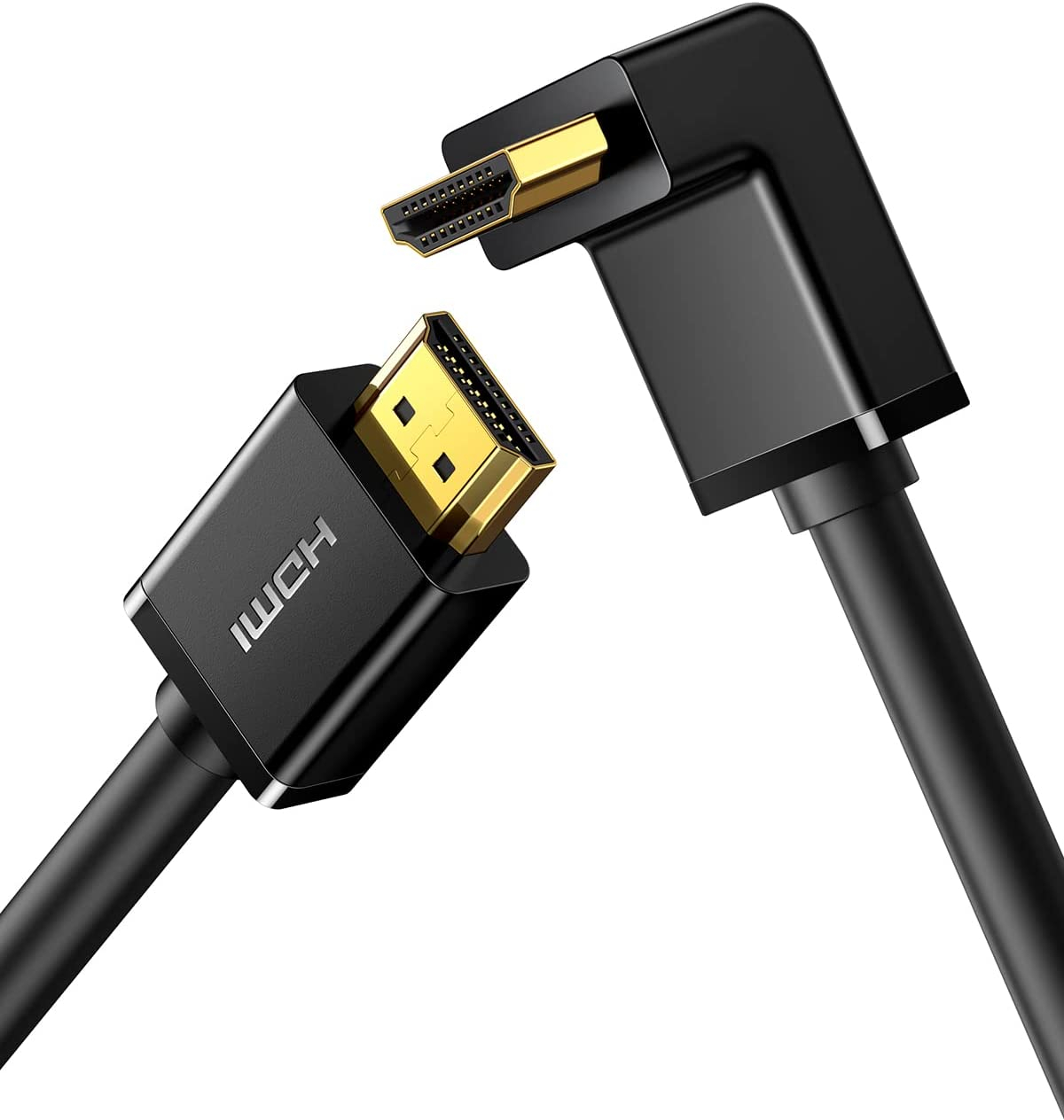 HDMI kabel UGREEN HD103 (90° kutni konektor, 4K, 2m, crni)