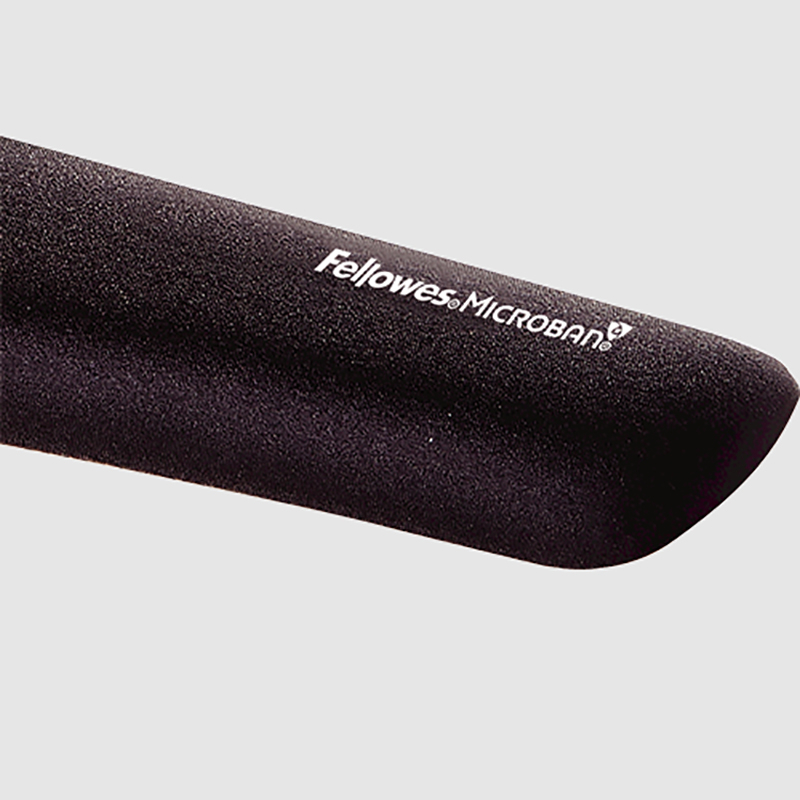 Naslon za ručni zglob tipkovnice FELLOWES Plush Touch crni-2