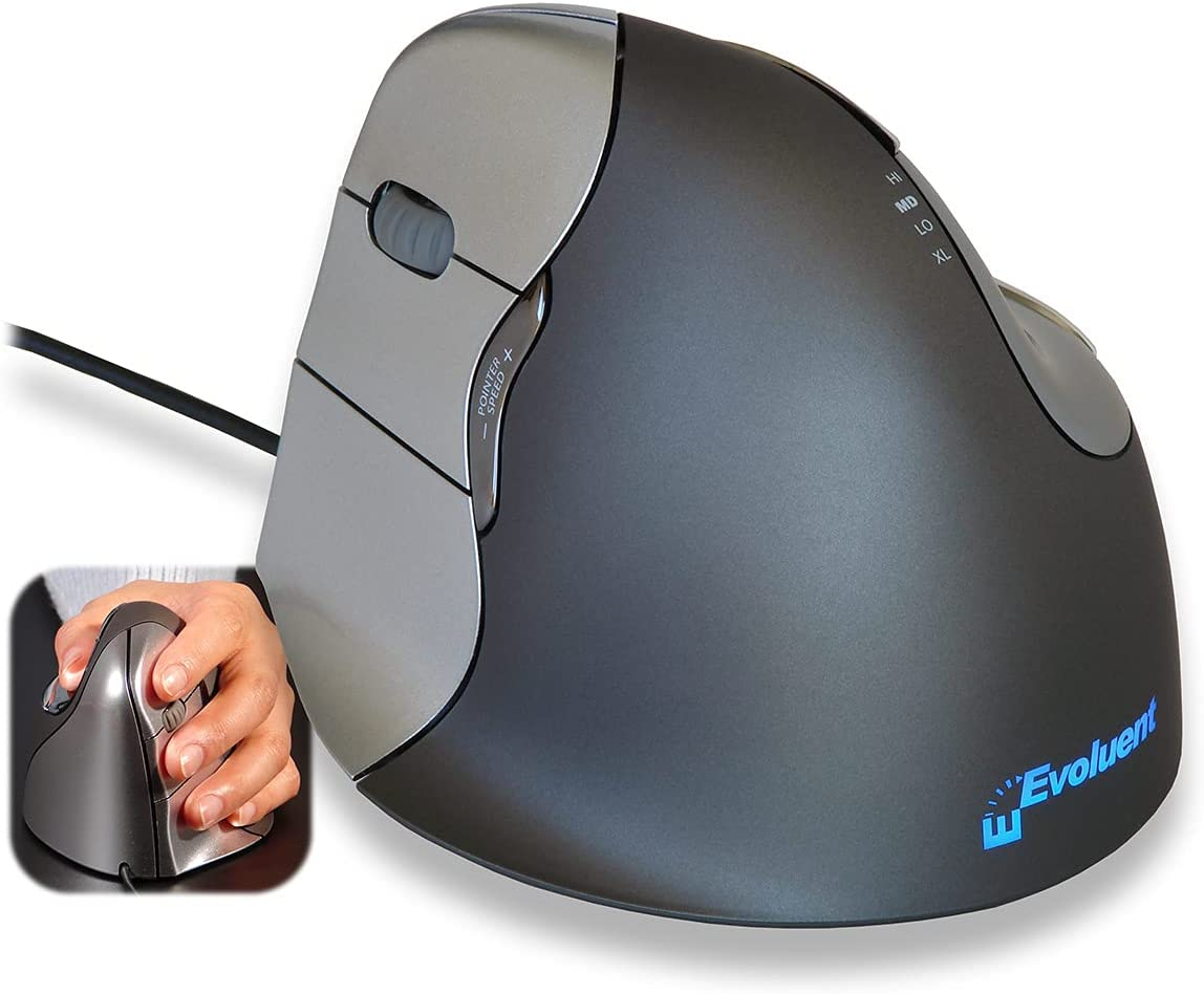 Vertikalni miš Evoluent 4 desni žičani-1