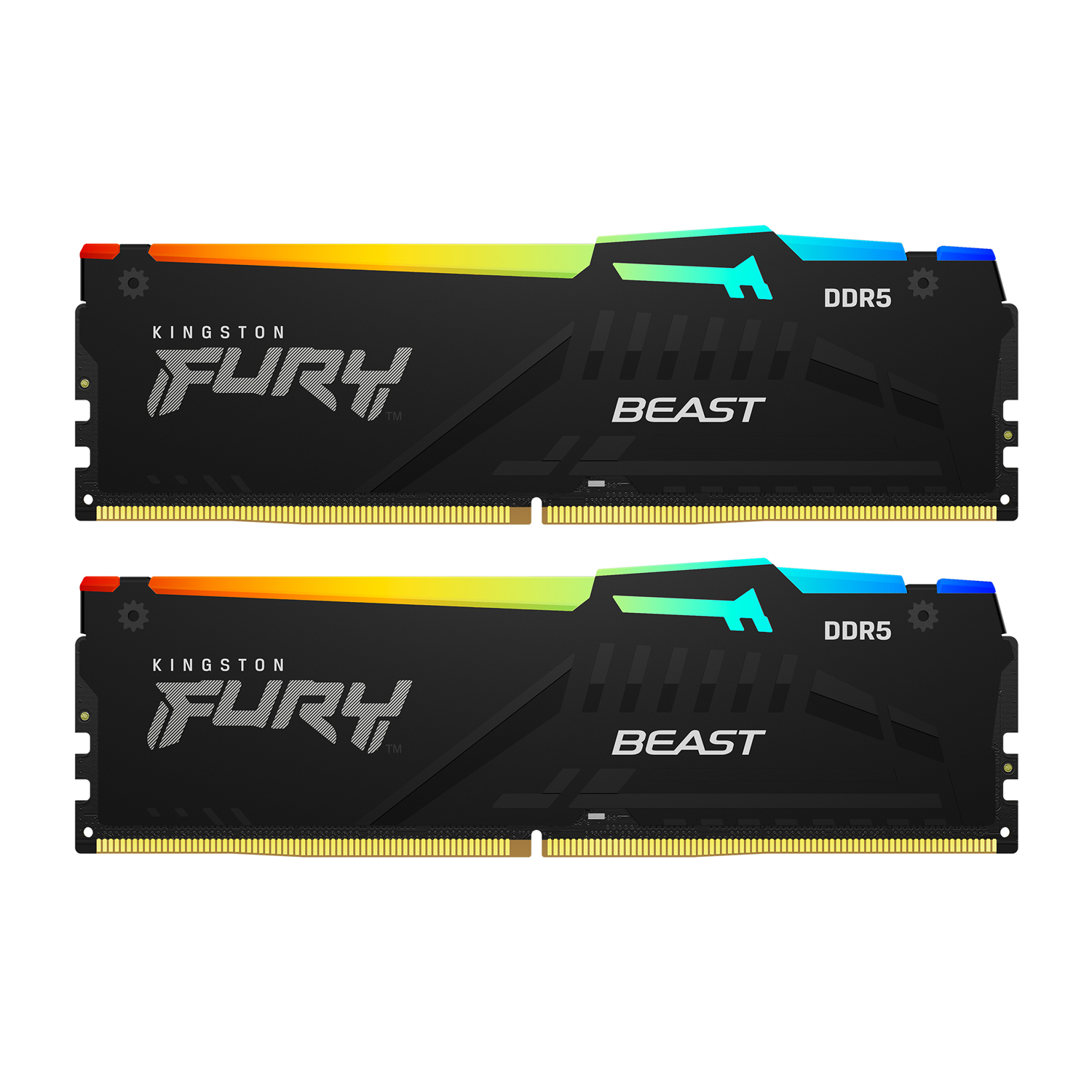 RAM memorija KINGSTON Fury Beast RGB 32GB Kit (2x16GB) DDR5-6000 DIMM PC5-48000 CL36, 1.25V-2
