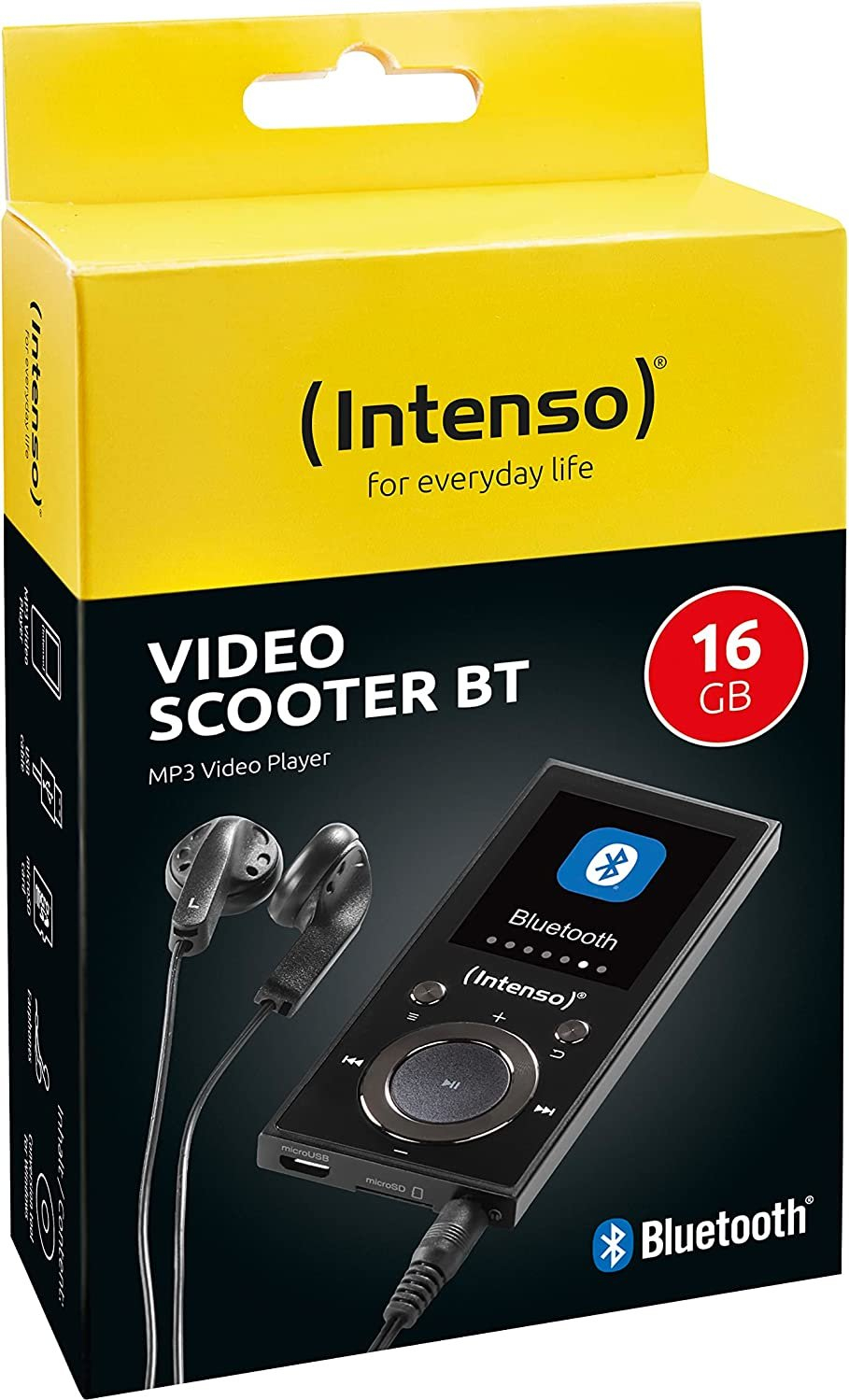 MP3 INTENSO player Video Scooter BT 16GB - crni-2