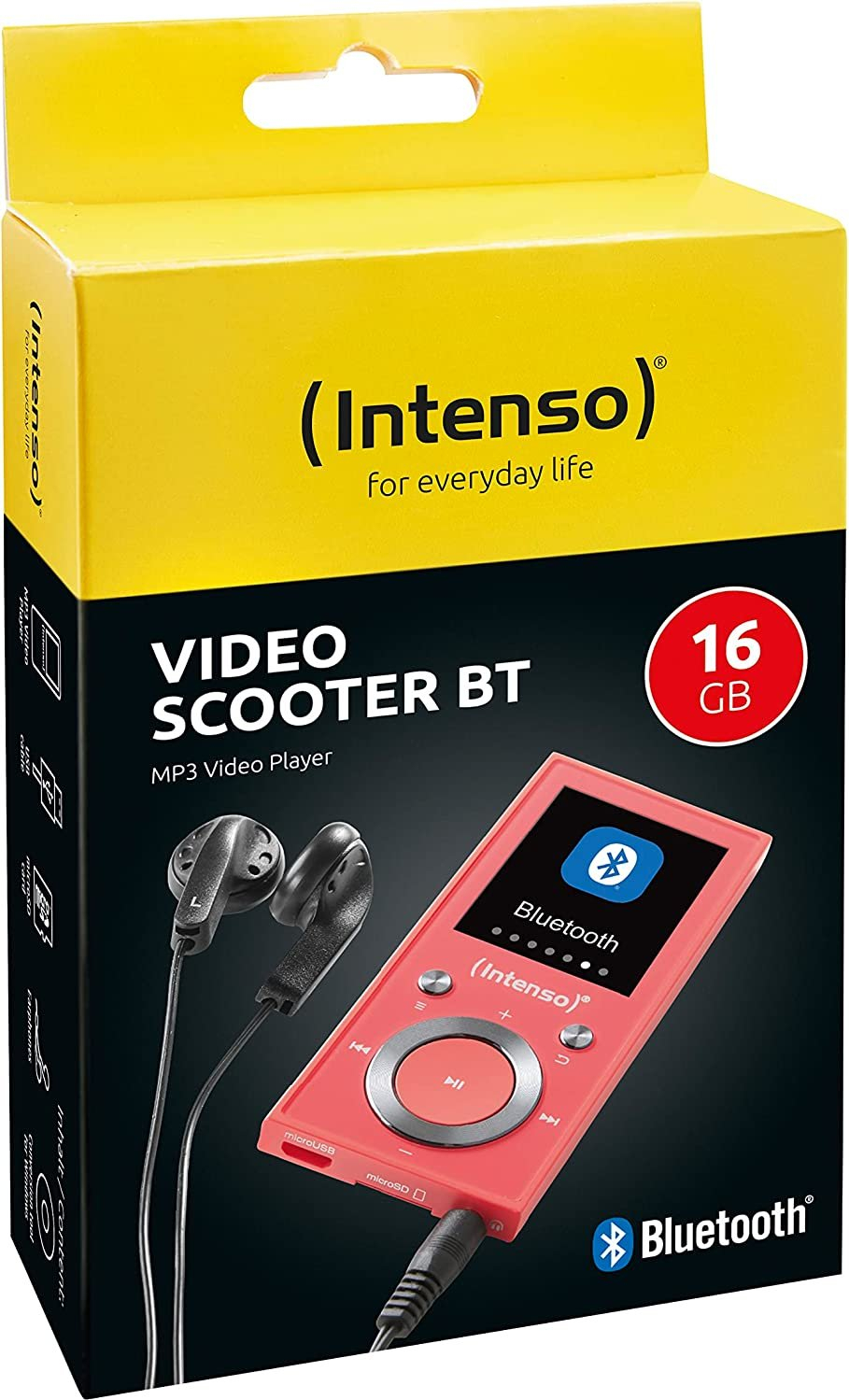 MP3 INTENSO player Video Scooter BT 16GB - pink-2