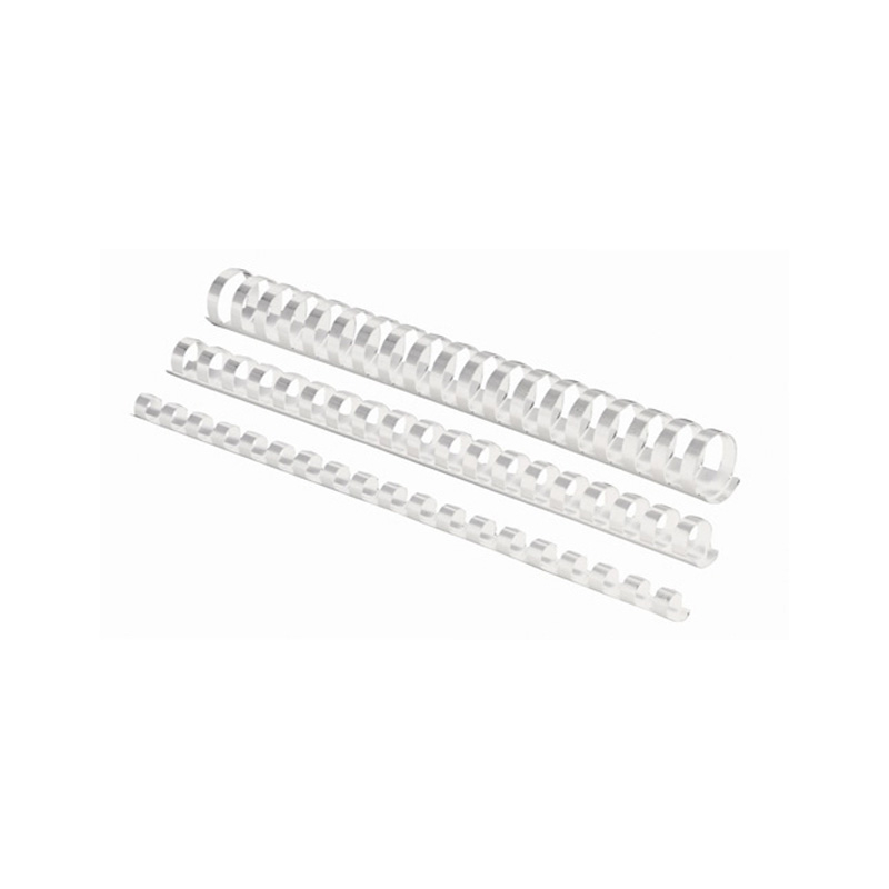 Plastične spirale 10 mm Fellowes (bijele, za 41-55 listova), 100 komada
