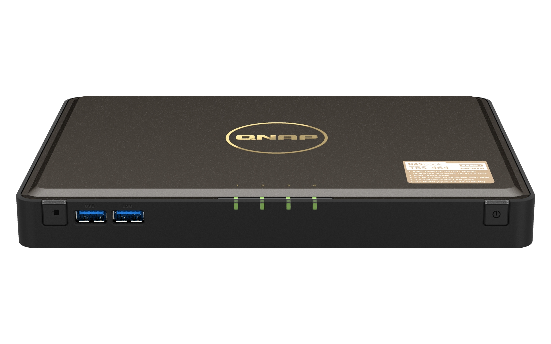 NAS QNAP TBS-464 4x NVMe SSD, 8GB ram, 2x 2.5Gb mreža-1