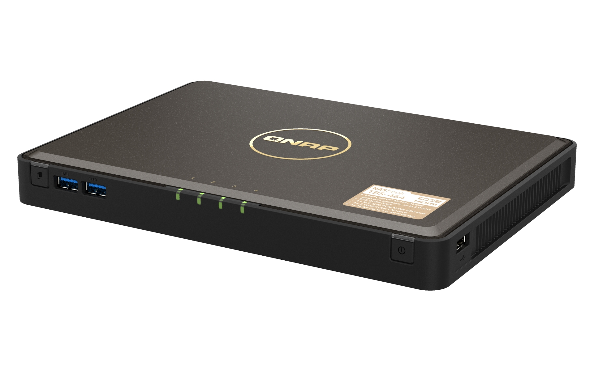 NAS QNAP TBS-464 4x NVMe SSD, 8GB ram, 2x 2.5Gb mreža-0