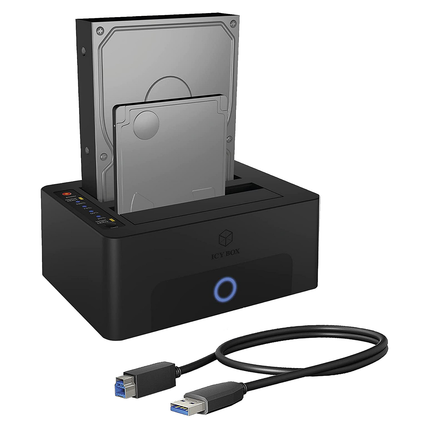 Stanica Icybox IB-1232CL-U3 za kopiranje i kloniranje 2.5" i 3.5" pogona-7