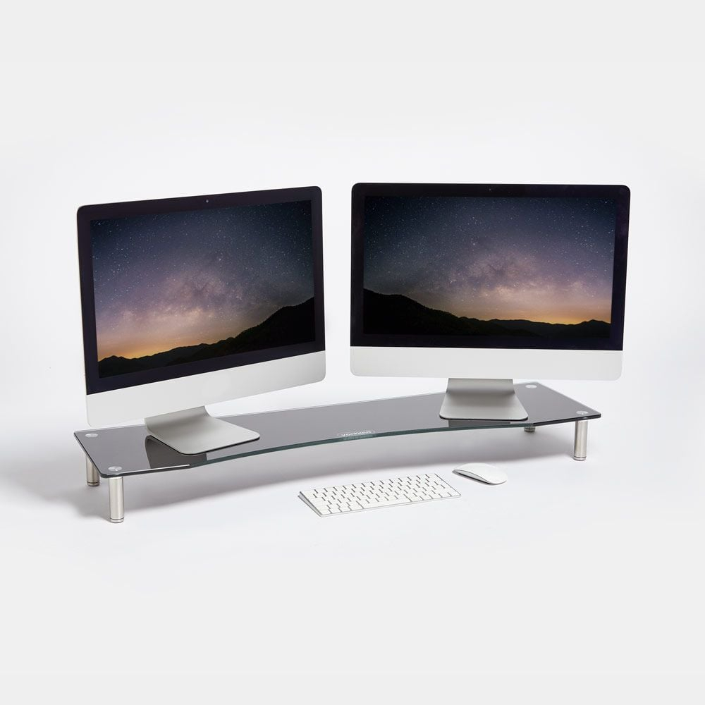 Stakleni stalak za monitor XL VONHAUS crna-0