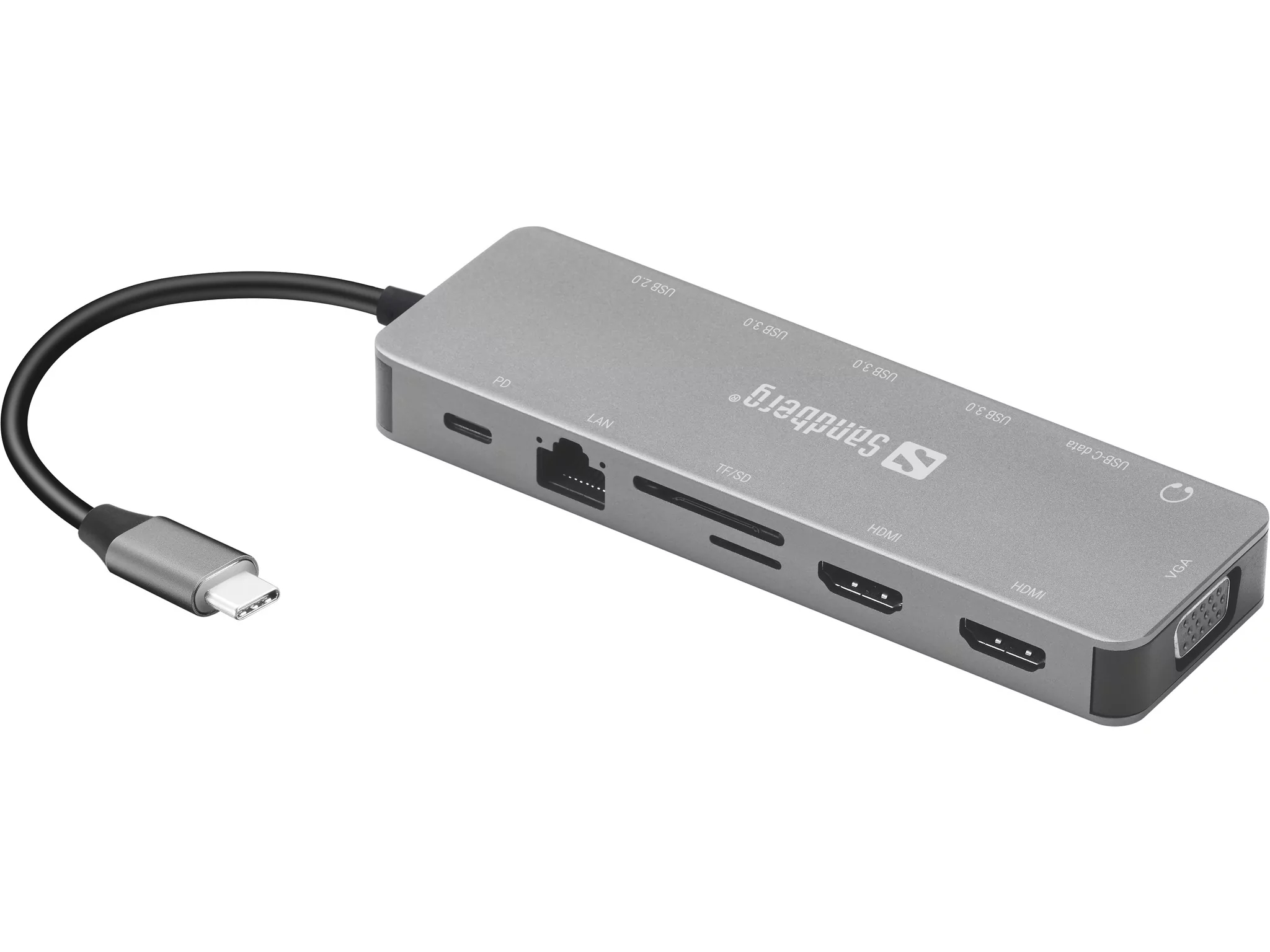 Priključna stanica SANDBERG USB-C 13-u-1 za prijenosno računalo-0