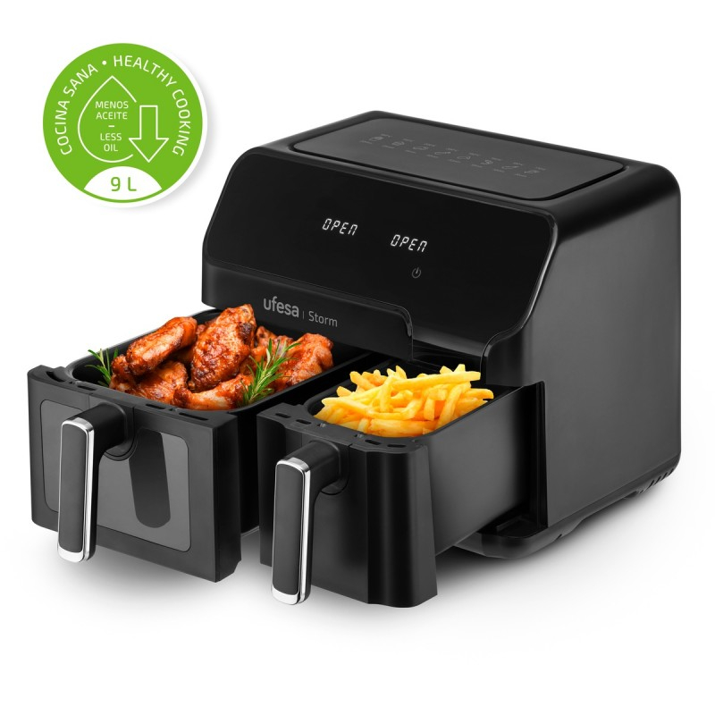 Friteza na vrući zrak UFESA Storm (s dvostrukom tavom 5.5L + 3.5L 2700W)
