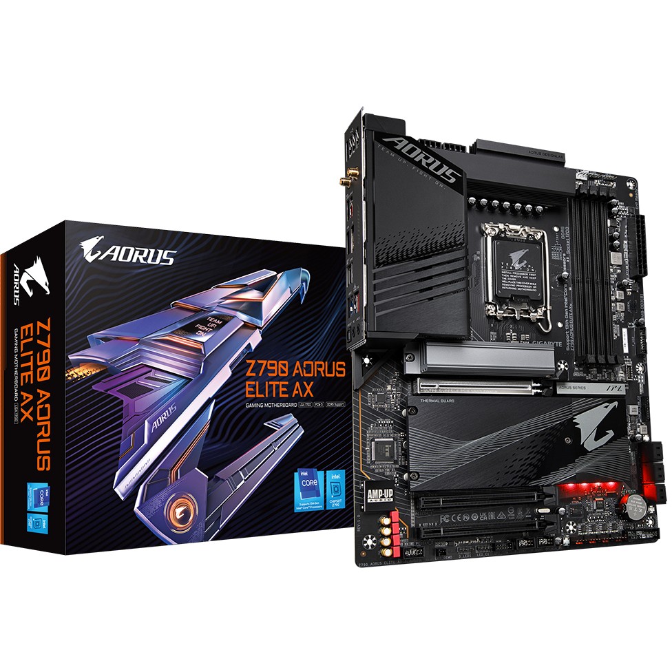 Matična ploča GIGABYTE Z790 AORUS ELITE AX/ DDR5/ SATA3/ USB3.2Gen2x2/ DP/ 2.5GbE/ WIFI 6E/ LGA1700 ATX-6