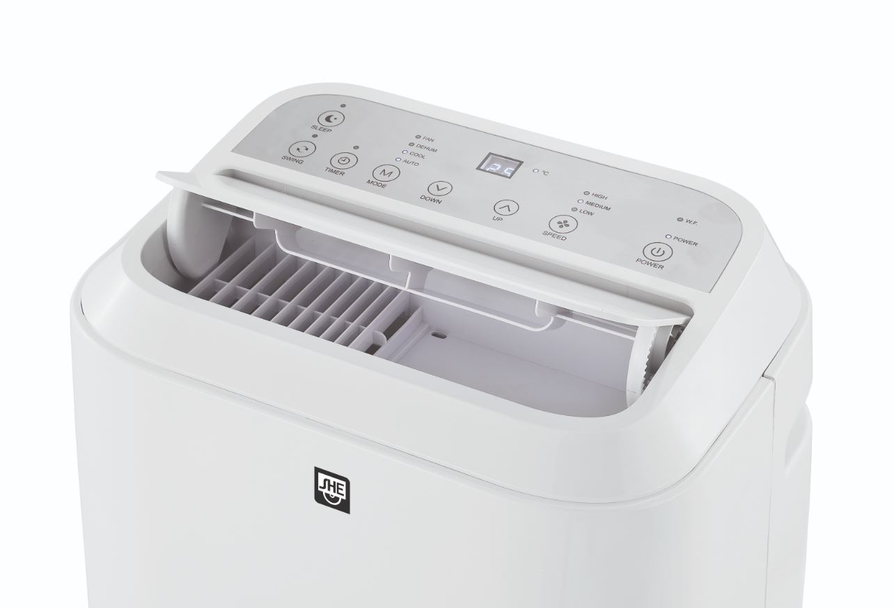 Prijenosni klima uređaj SHE SHE14KL2001F (14.000 BTU, 4,0 kW, bijela boja)-2