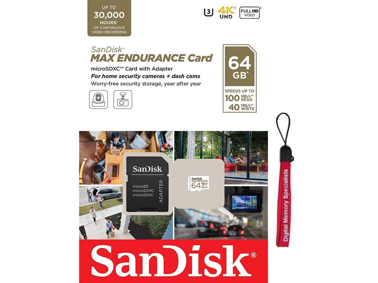 Memorijska kartica SANDISK Micro SDXC Max Endurance 64 GB + SD adapter-1