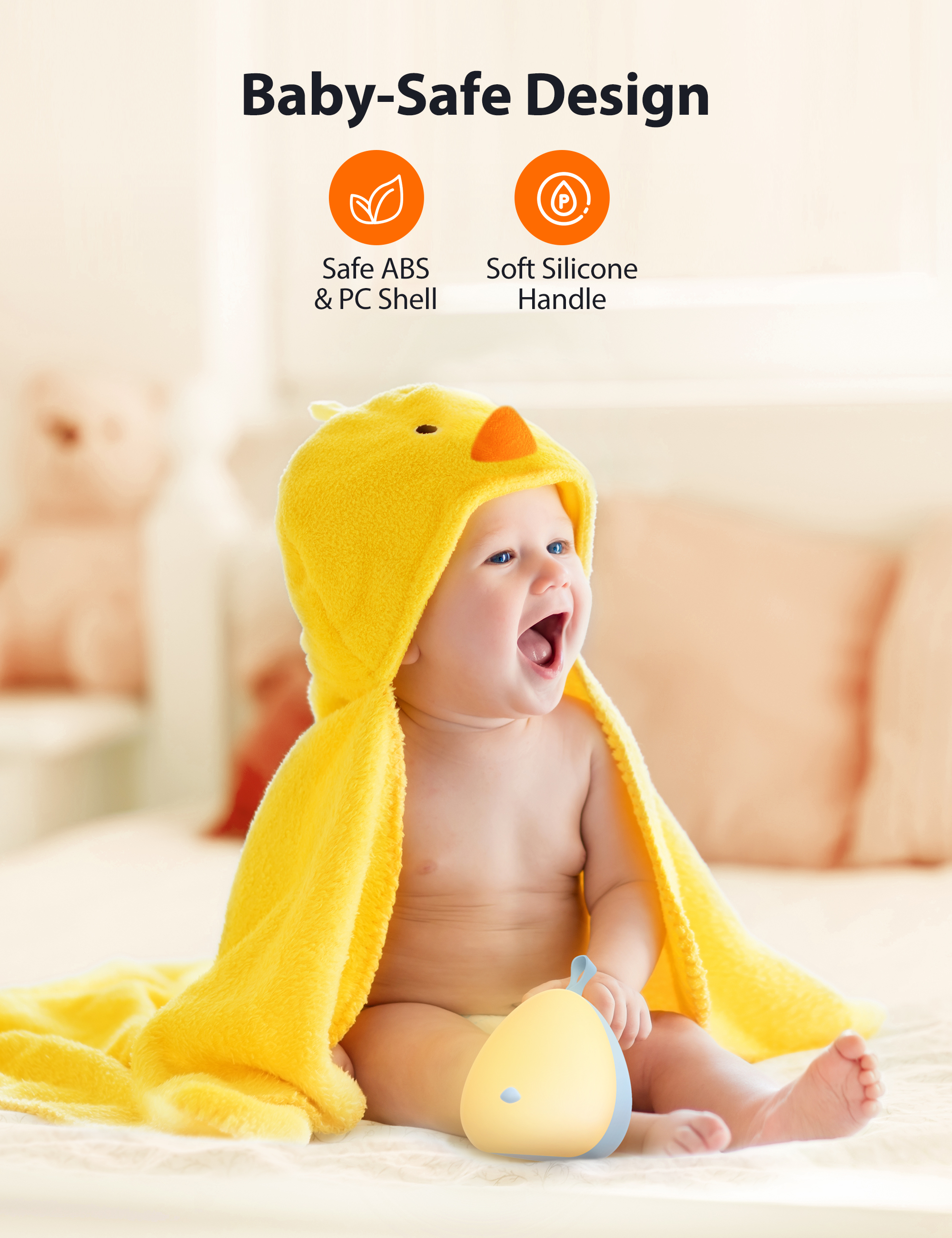 Noćna lampa VAVA Little Chick plava-2