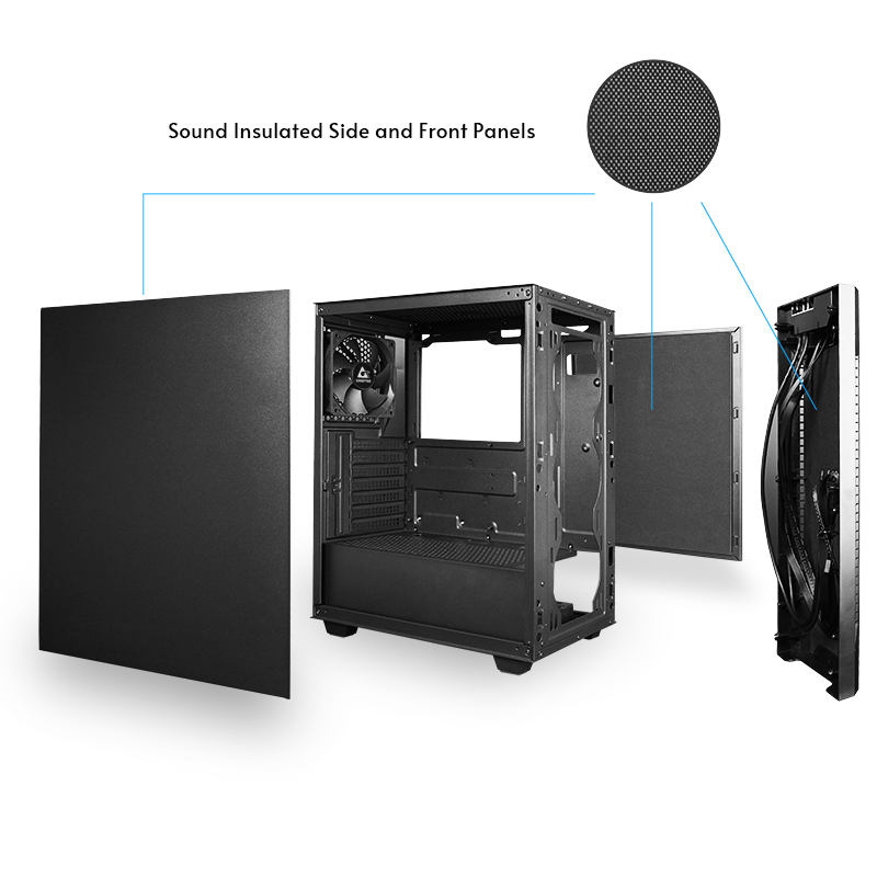 PC kućište CHIEFTEC AS-01B-OP (ATX, mATX, Mini ITX, 1x120mm ventilator, USB 3.2, crno)-7