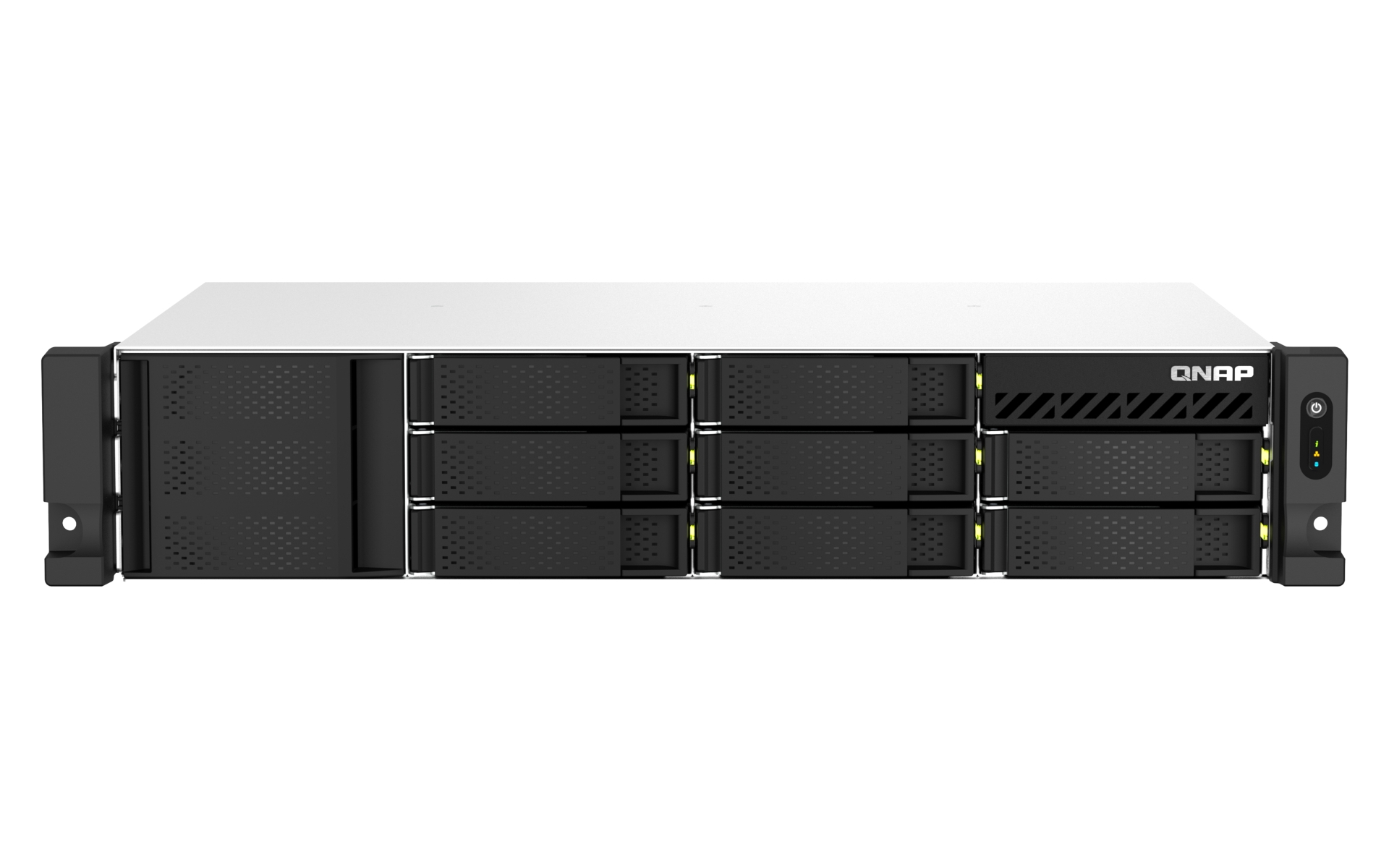 QNAP NAS za 8 diskova, 4GB RAM, 2.5Gb mreža, rack 2U.