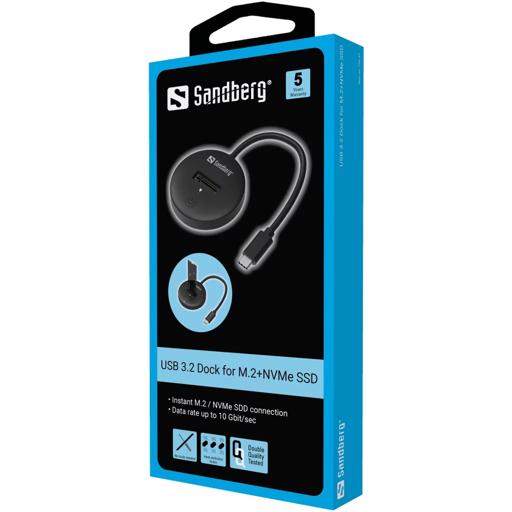 Priključna stanica za M.2 NVMe SSD USB 3.2 Sandberg-4