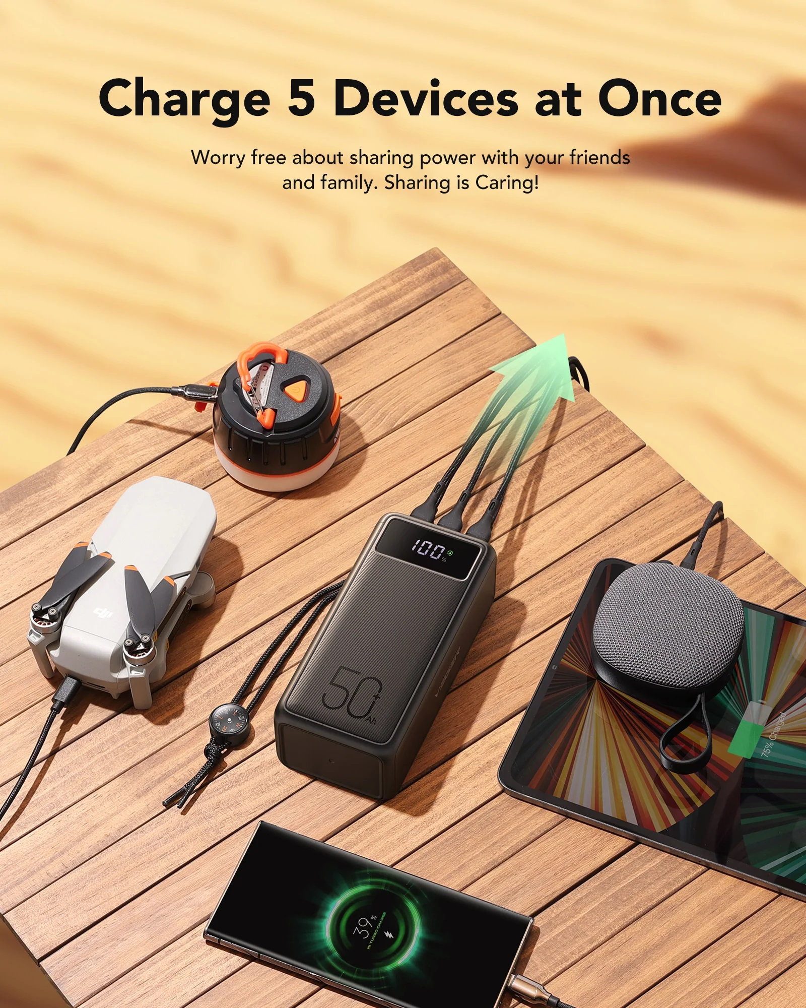 Prijenosna baterija VEGER Tank Boost (56000 mAh) crna-4