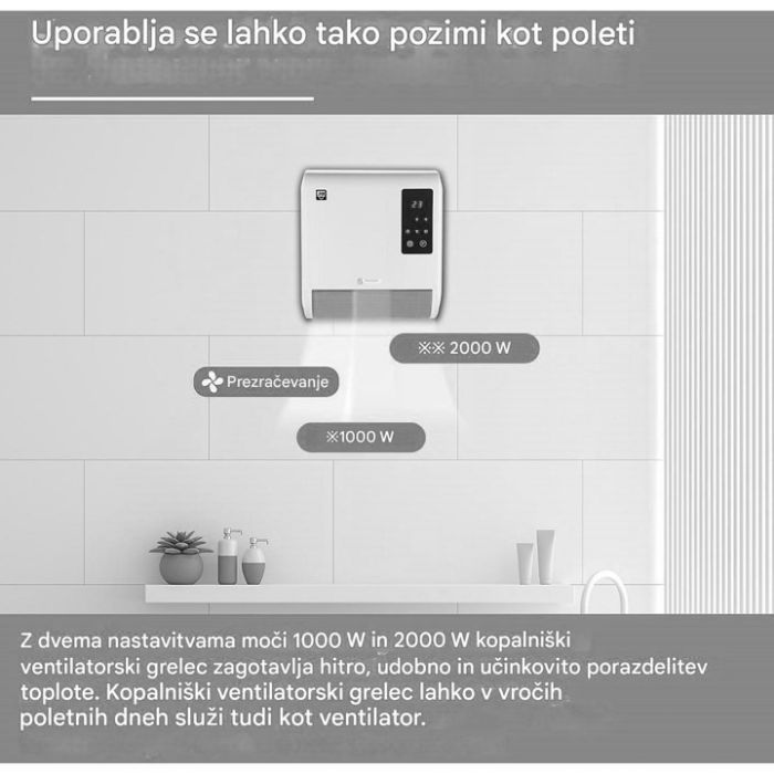 Grijač za kupaonicu SHE (2000 W)-9