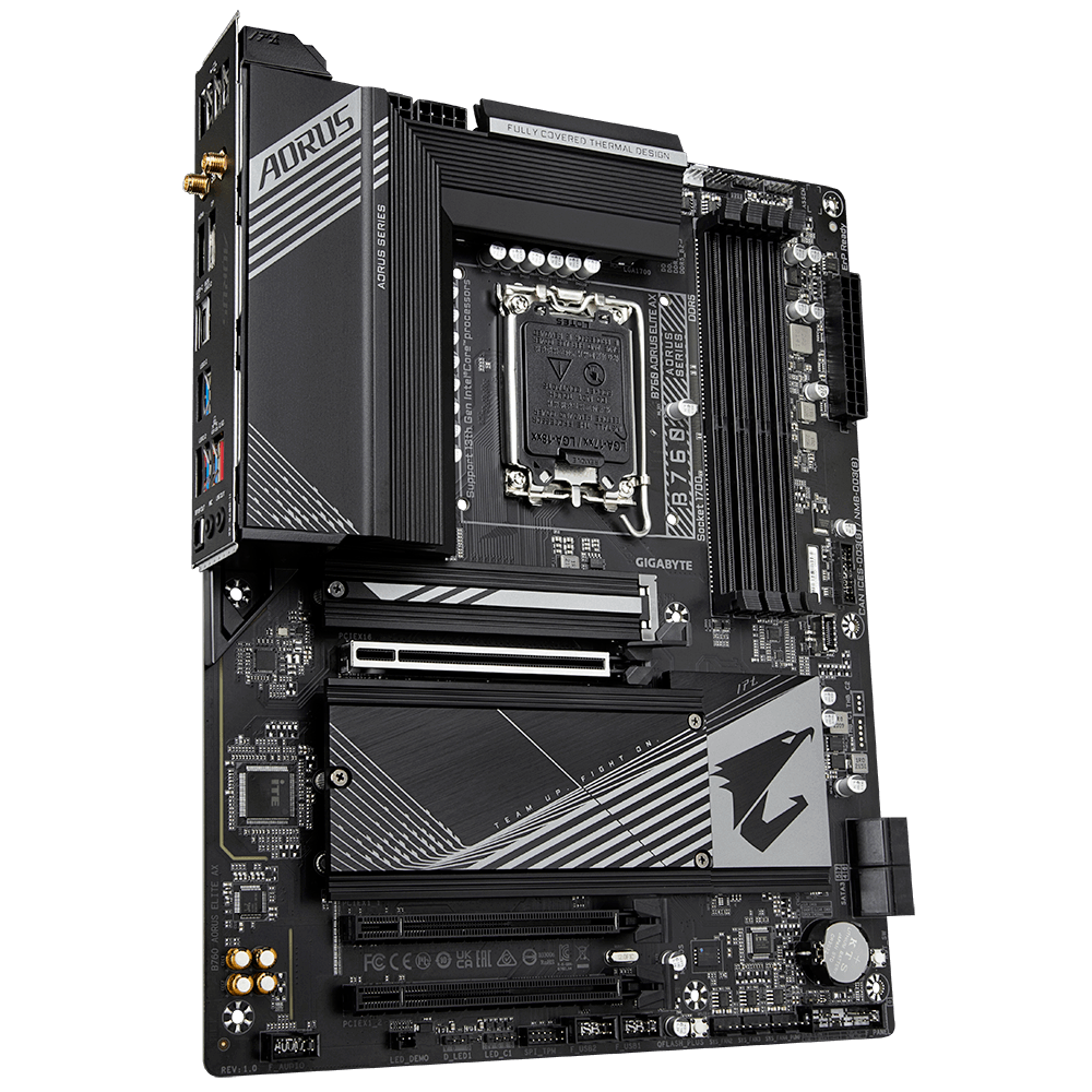 Matična ploča GIGABYTE B760 AORUS Elite AX (intel lga 1700, atx format, 4 x ddr5 dimm, raid 0, raid 1, raid 5, raid 10, intel wi-fi 6e, bluetooth 5.3)-4