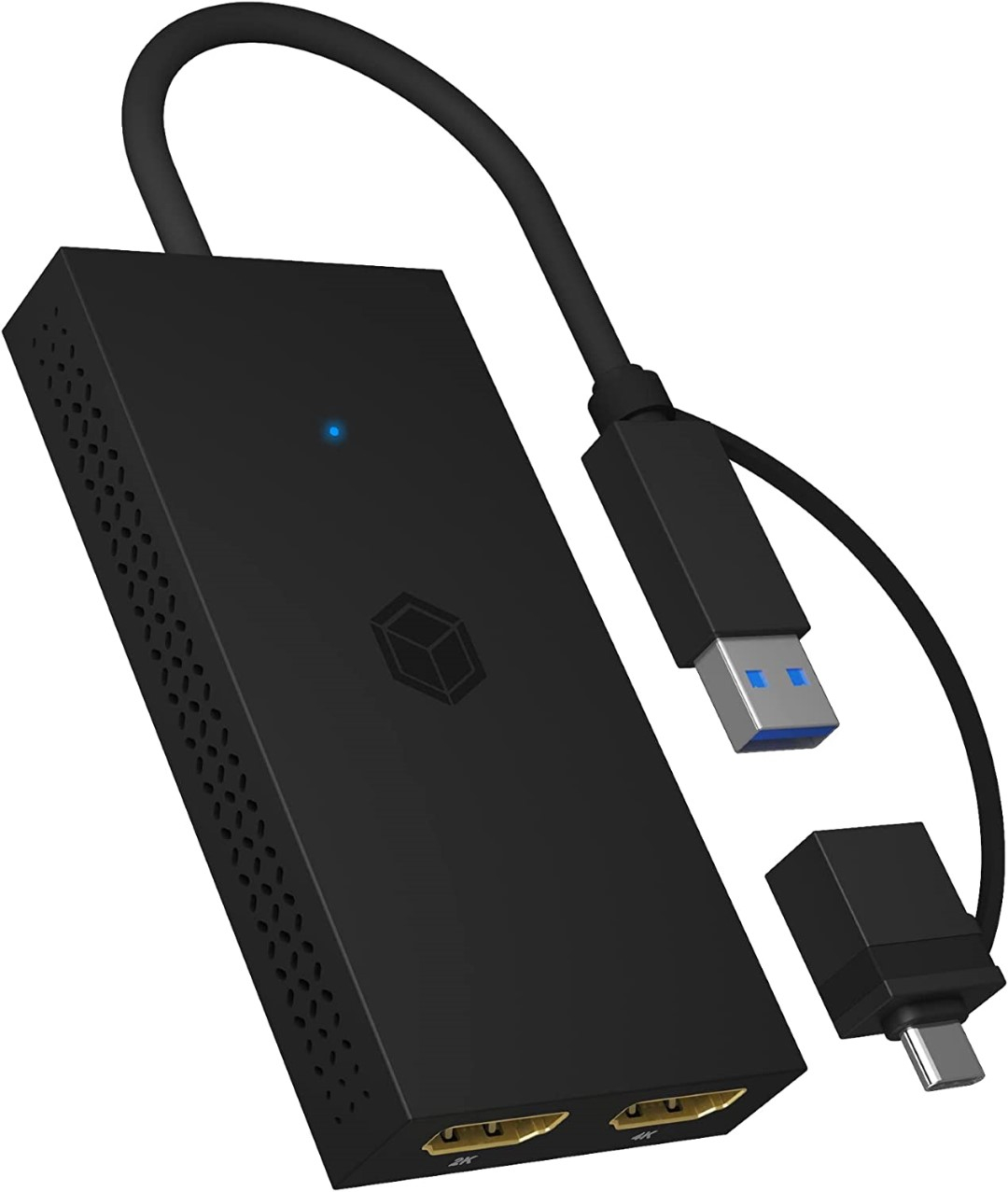 Razdjelnik Icybox IB-SPL1029AC s USB-C/A na dva HDMI (2k@60Hz/4k@30Hz)-0