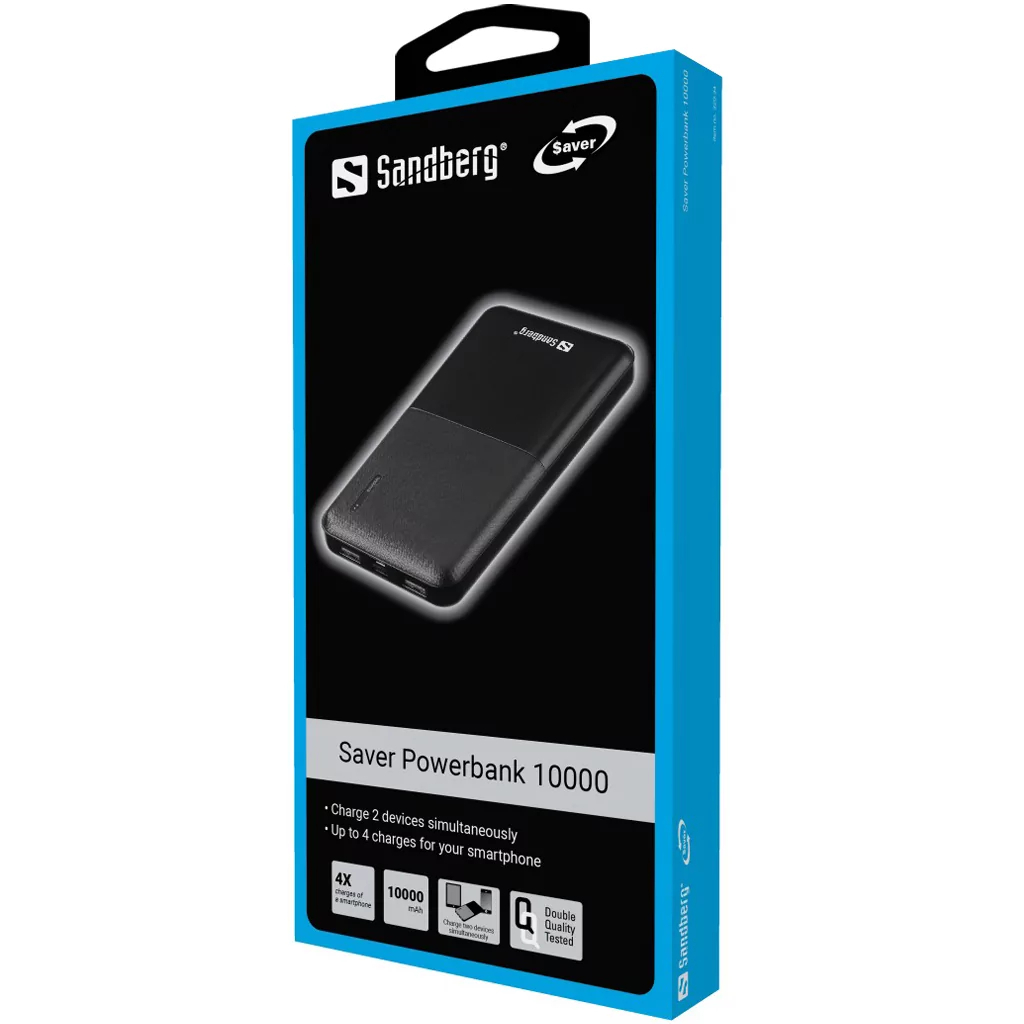 Prijenosna baterija Sandberg Powerbank 10000-1