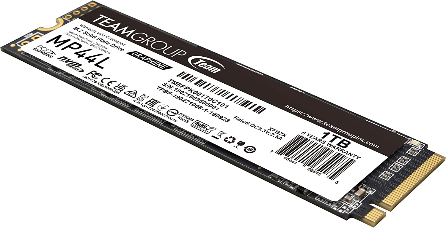 SSD disk Teamgroup (1 TB, M.2 NVMe, MP44L 5000/4500 MB/s 2280)-1
