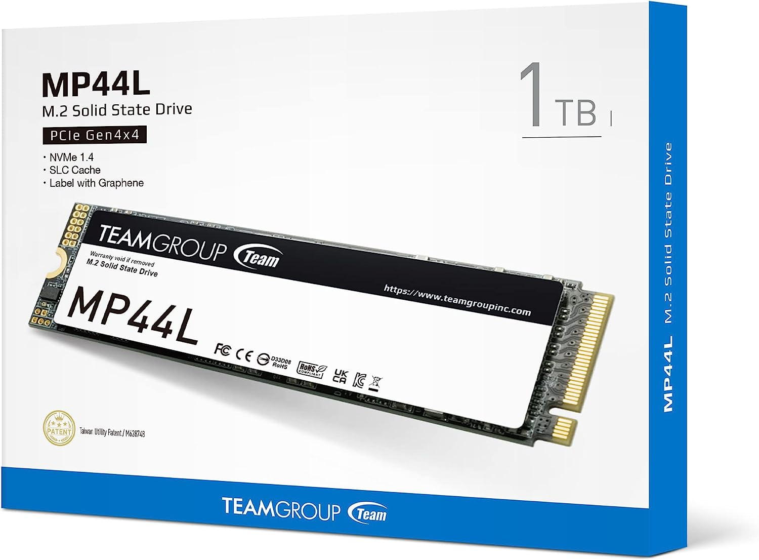 SSD disk Teamgroup (1 TB, M.2 NVMe, MP44L 5000/4500 MB/s 2280)-2