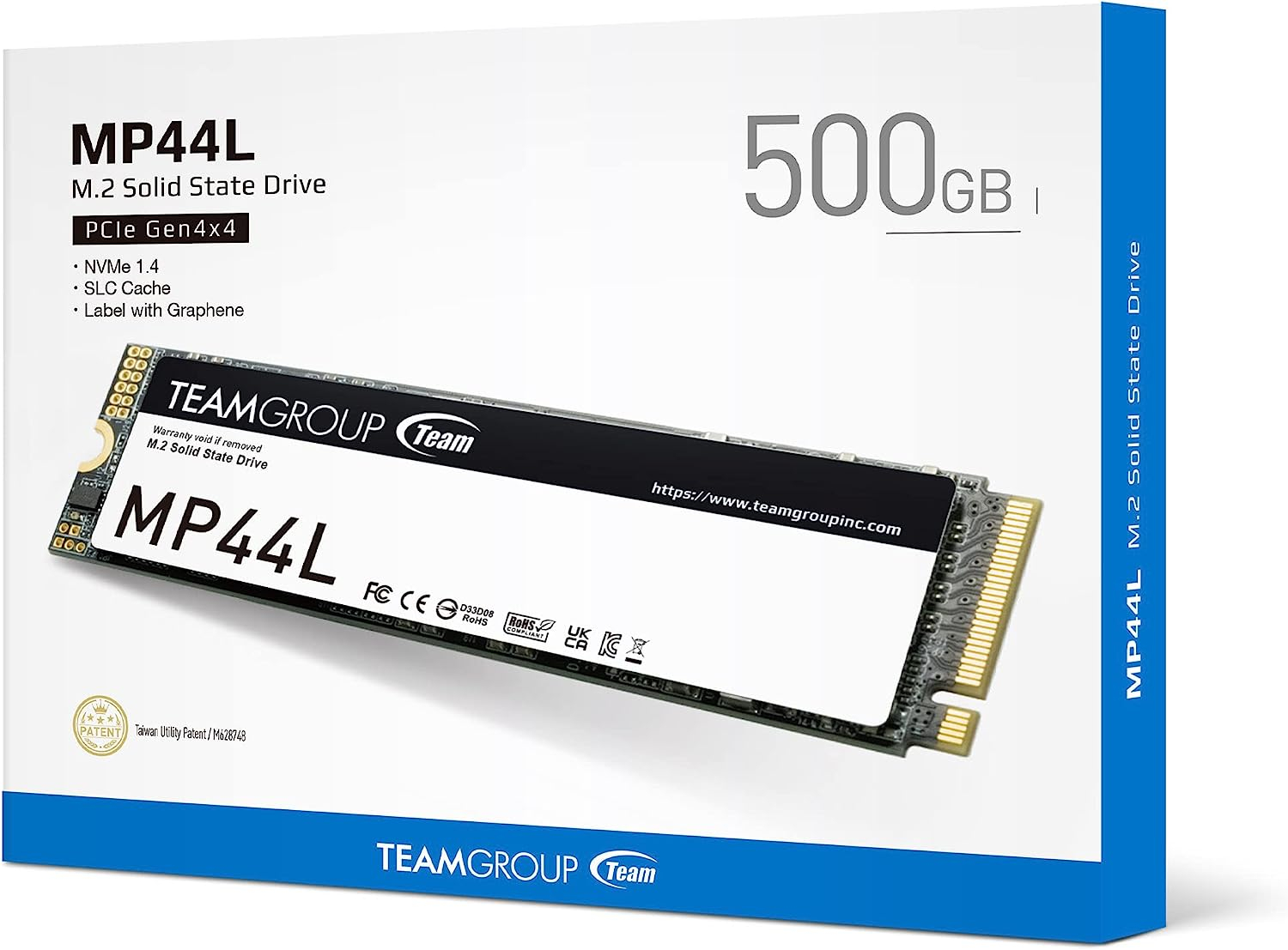 SSD disk Teamgroup (500 GB, M.2 NVMe, MP44L 5000/2500 MB/s 2280)-2