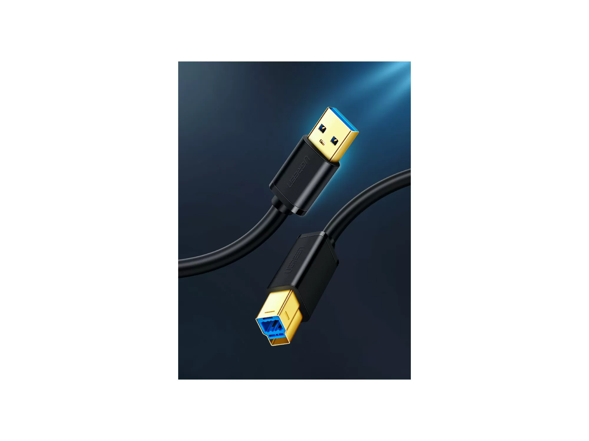 Kabel USB 3.0 na USB-B UGREEN (za printer/skener 10372)-2