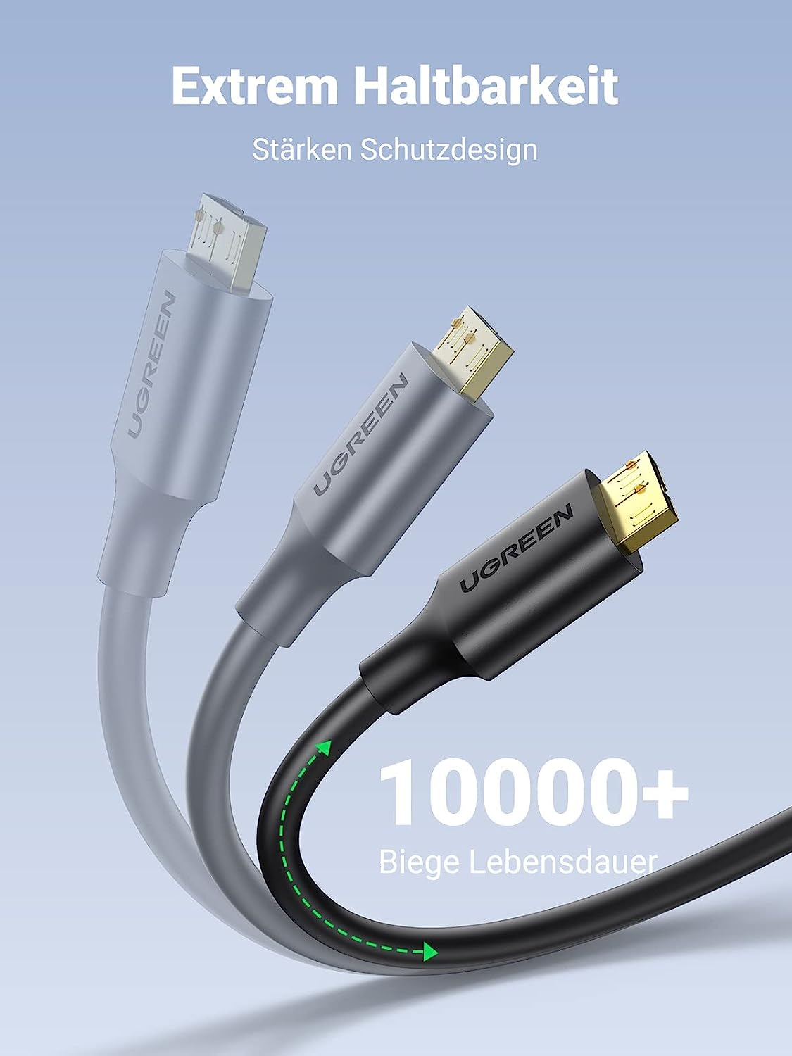 Kabel USB 3.0 UGREEN (USB A na Micro B, 0.5 m)-4