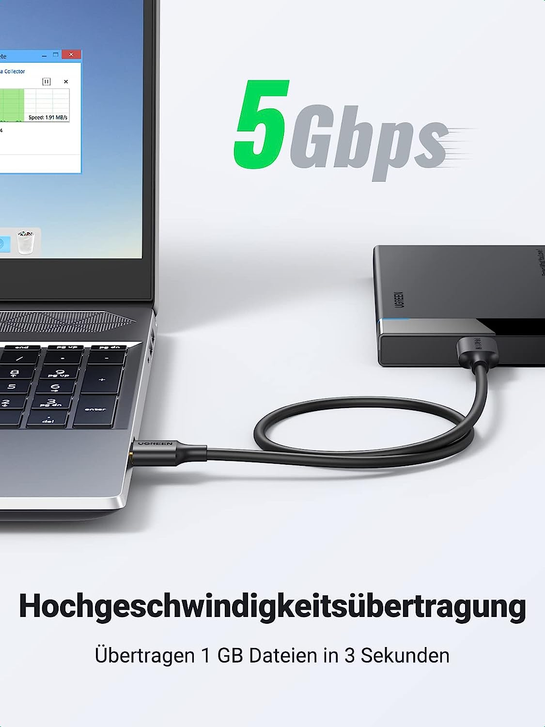 Kabel USB 3.0 UGREEN (USB A na Micro B, 0.5 m)-1