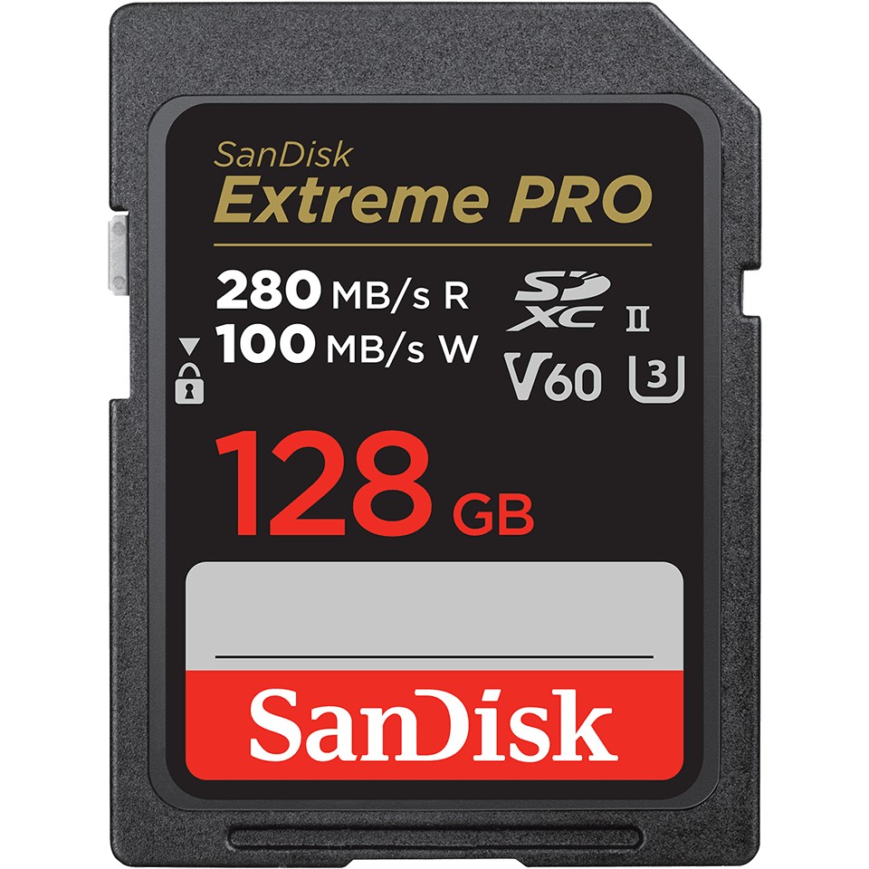 Memorijska kartica SD Extreme PRO V60 UHS-II SanDisk 128 GB (brzina čitanja: 280 MB/s, brzina pisanja: 100 MB/s, V60, C10, UHS-II)-6