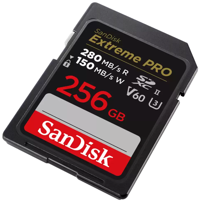 Memorijska kartica SD Extreme PRO V60 UHS-II SanDisk 256 GB (brzina čitanja: 280 MB/s, brzina pisanja: 150 MB/s, V60, C10, UHS-II)-12