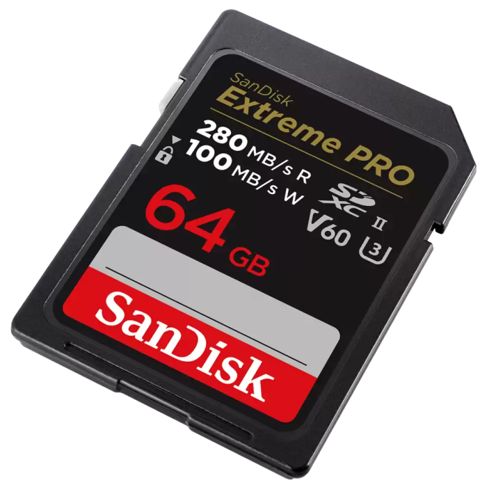 Memorijska kartica SD Extreme PRO V60 UHS-II SanDisk 64 GB (brzina čitanja: 280 MB/s, brzina pisanja: 100 MB/s, V60, C10, UHS-II)-7