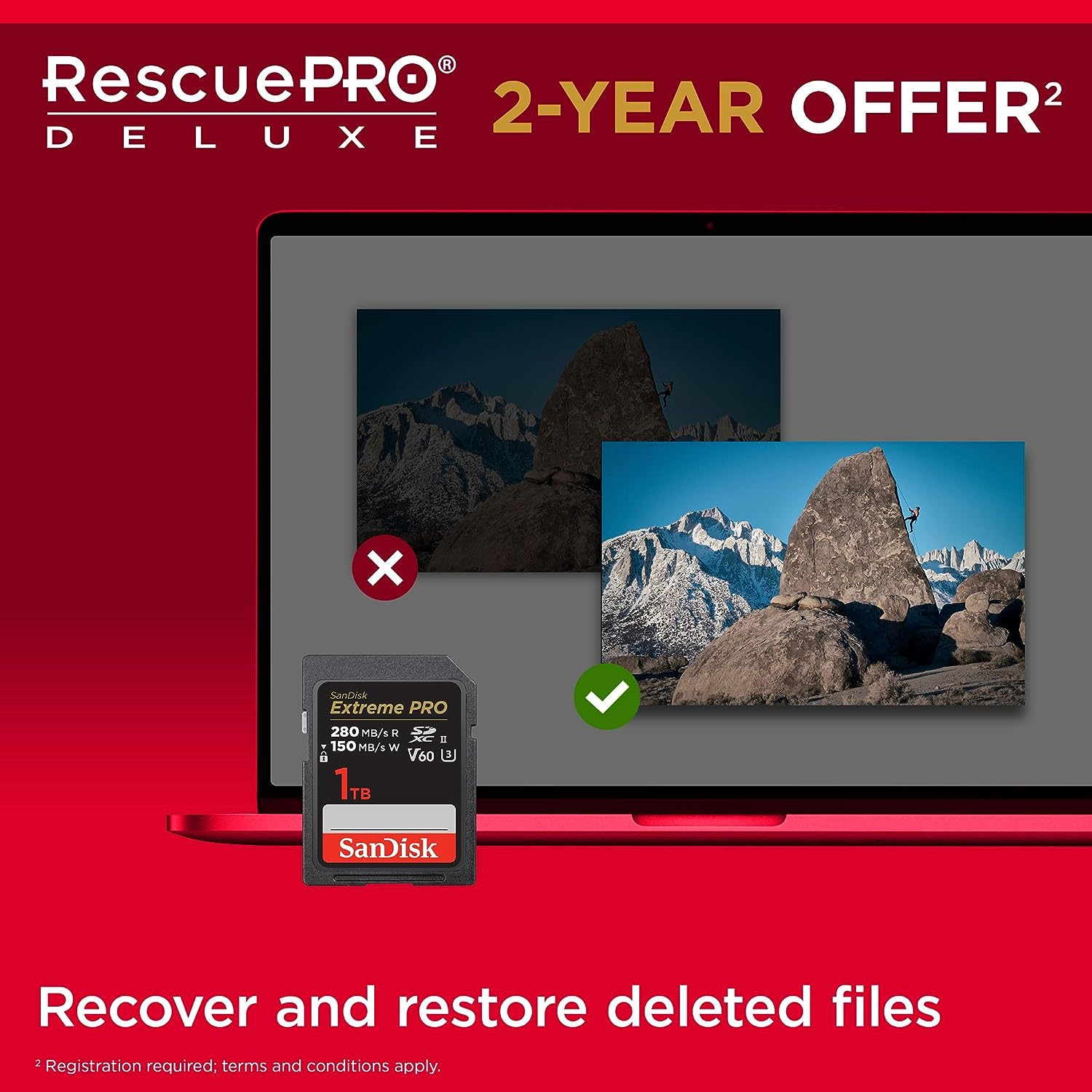 Memorijska kartica SD Extreme PRO V60 UHS-II SanDisk 64 GB (brzina čitanja: 280 MB/s, brzina pisanja: 100 MB/s, V60, C10, UHS-II)-3