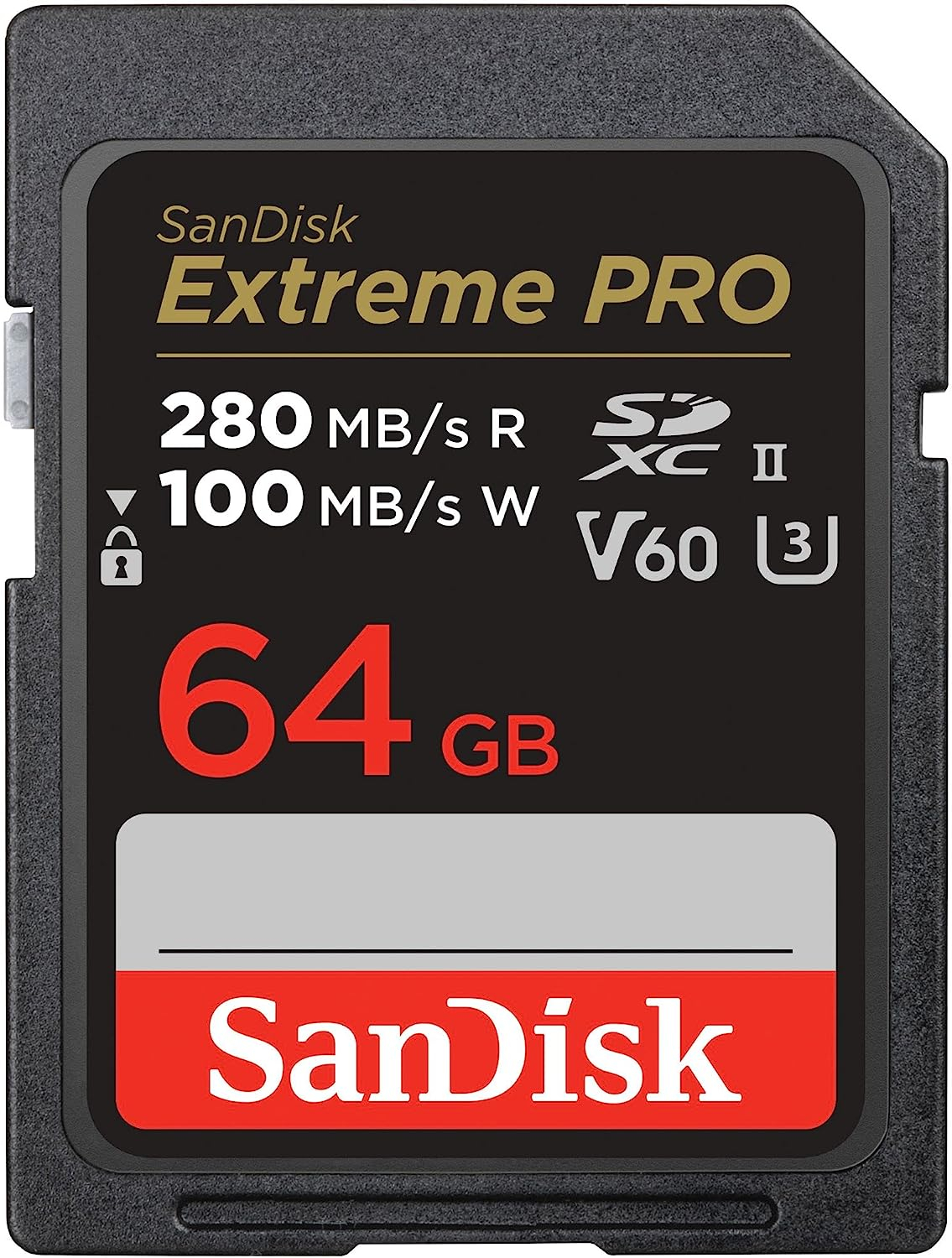 Memorijska kartica SD Extreme PRO V60 UHS-II SanDisk 64 GB (brzina čitanja: 280 MB/s, brzina pisanja: 100 MB/s, V60, C10, UHS-II)-5