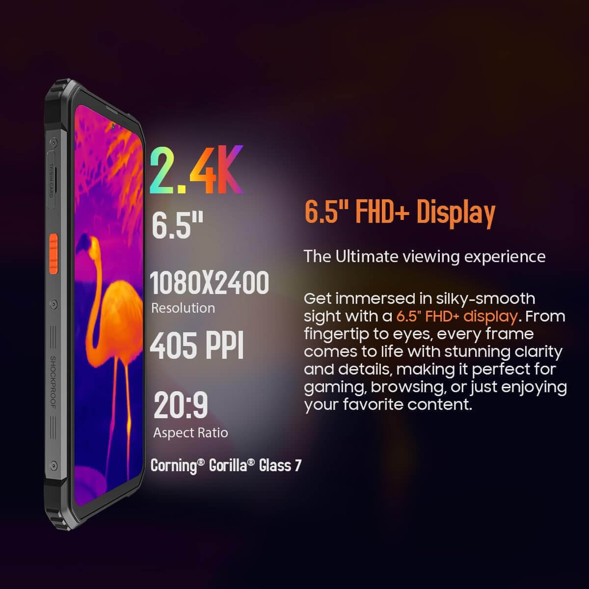 Mobitel BLACKVIEW robusni BV8900 8GB/256GB s ugrađenom termalnom kamerom crni-12