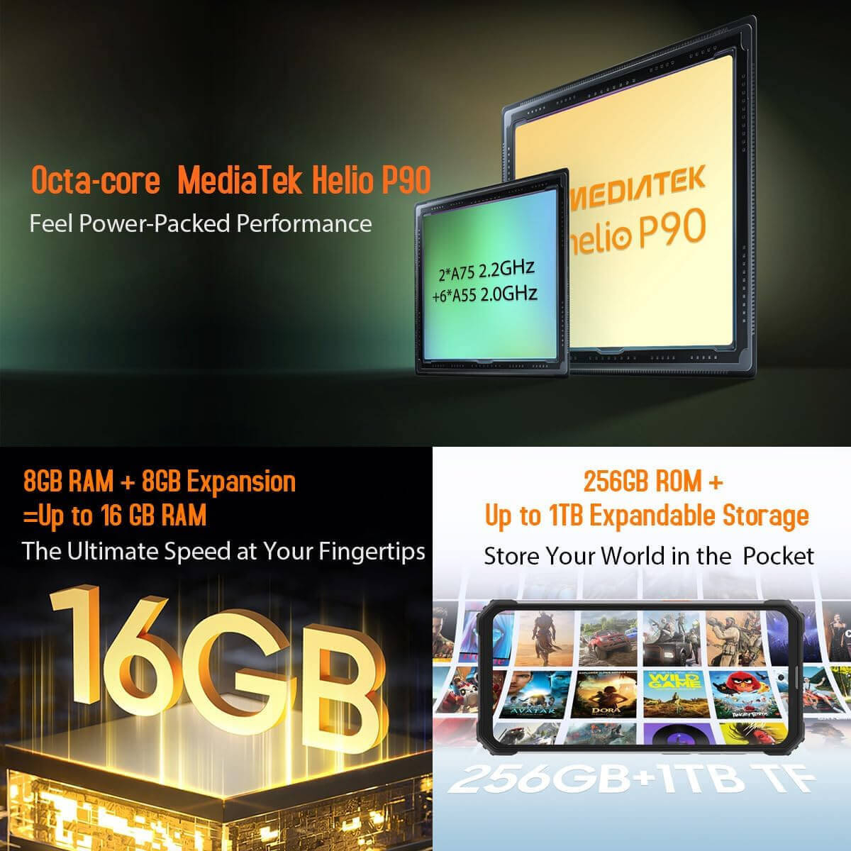 Mobitel BLACKVIEW robusni BV8900 8GB/256GB s ugrađenom termalnom kamerom crni-14