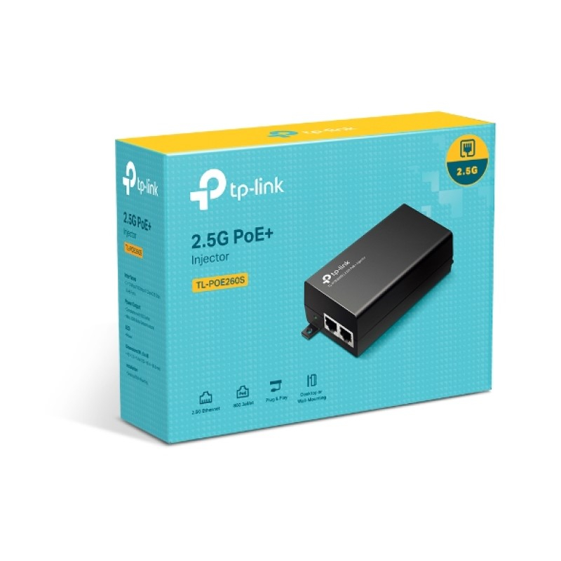 Injektor TP-LINK TL-POE260S (2.5G PoE+, 2*2.5 Gbps portovi, IEEE802.3af/at, do 30W, Plug & Play)-6