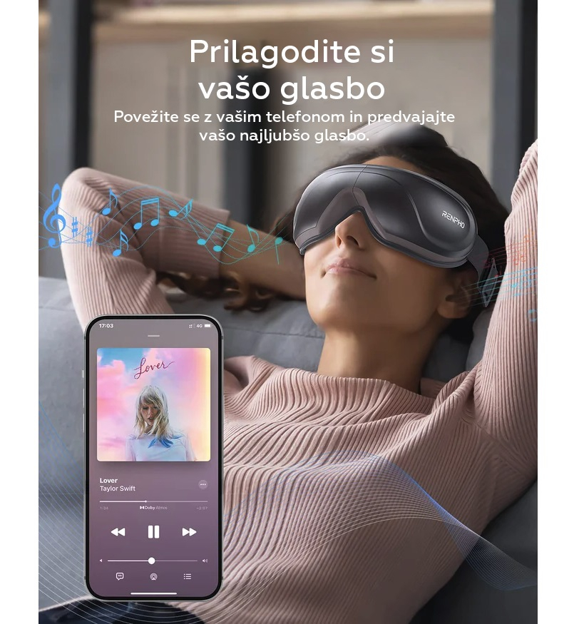 Masažer za oči RENPHO™ Eyeris 2 (s grijanjem i vibracijom)-2