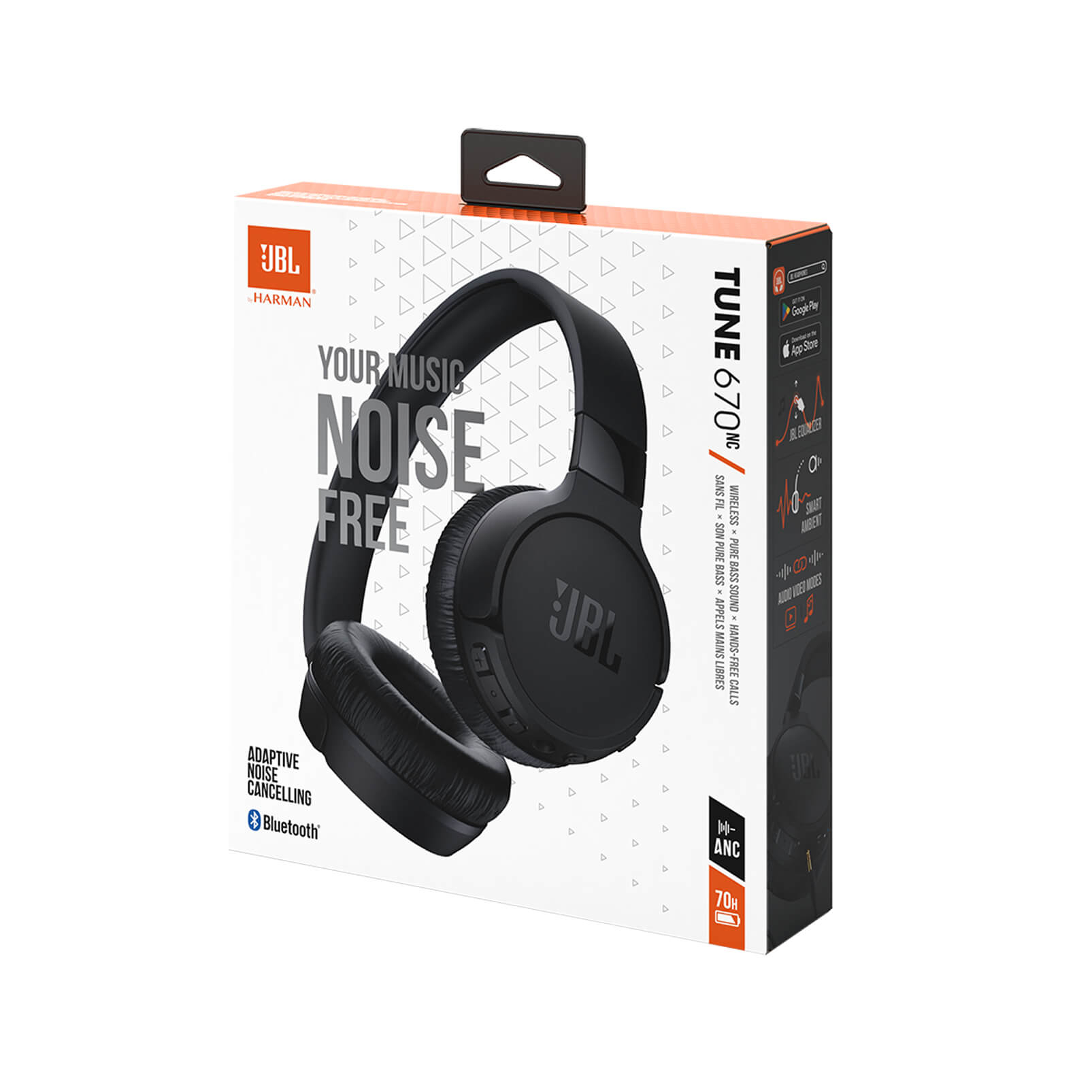 Bežične slušalice Bluetooth JBL Tune 670NC on-ear crne-9