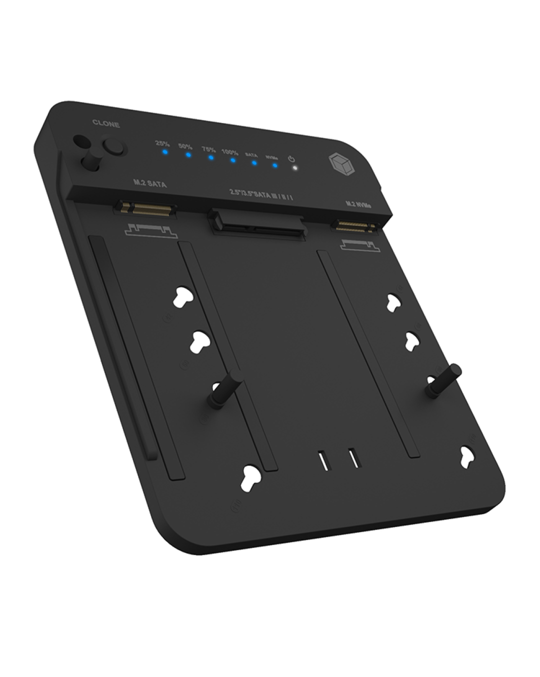 Icybox IB-2915MSCL-C31 "clone & dock" station for M.2 NVME & SATA 2.5”/3.5” SSD/HDD-0