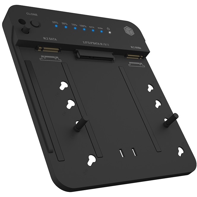 Icybox IB-2915MSCL-C31 "clone & dock" station for M.2 NVME & SATA 2.5”/3.5” SSD/HDD-8