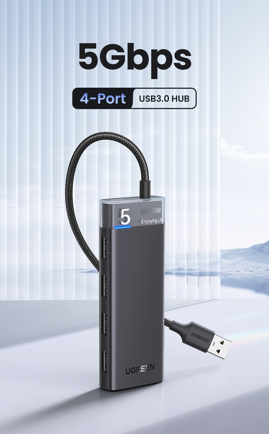 Hub USB 3.0 UGREEN (s 4 porta 5Gbps)-4