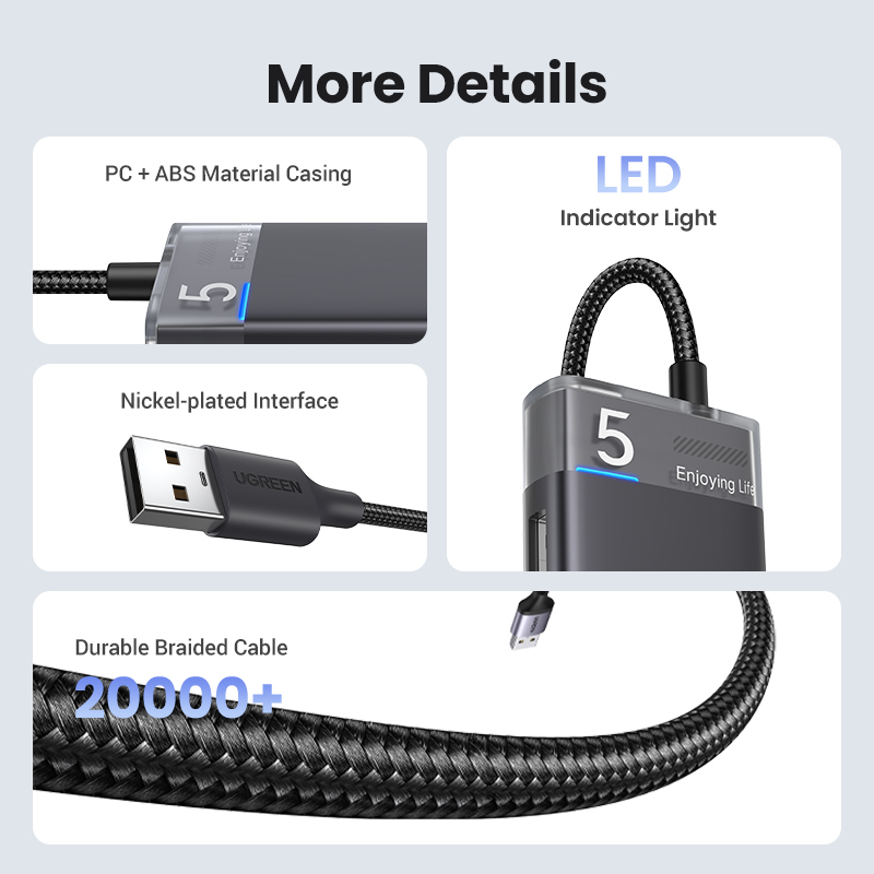 Hub USB 3.0 UGREEN (s 4 porta 5Gbps)-6