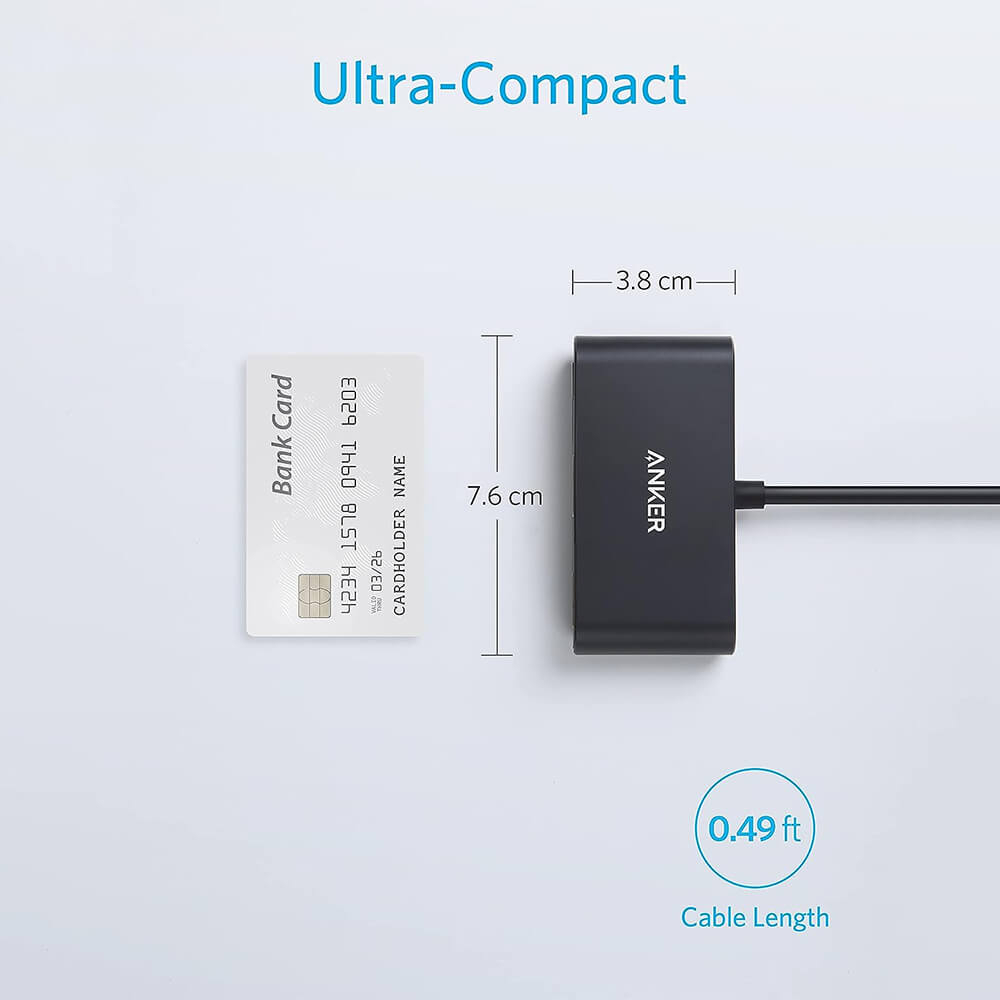 USB-C Hub ANKER PowerExpand 3-u-1 (HDMI 4K, USB-A 5Gbps, 100W PD)-5