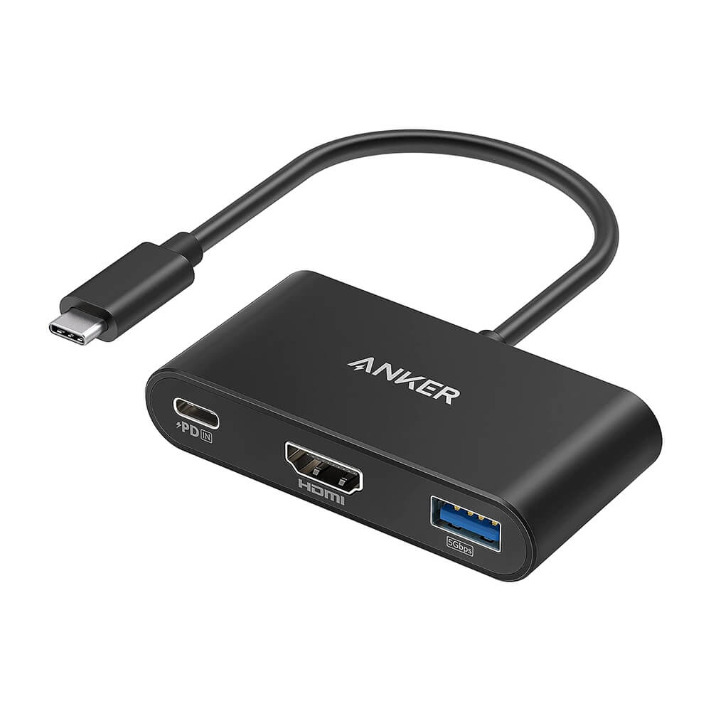 USB-C Hub ANKER PowerExpand 3-u-1 (HDMI 4K, USB-A 5Gbps, 100W PD)-0