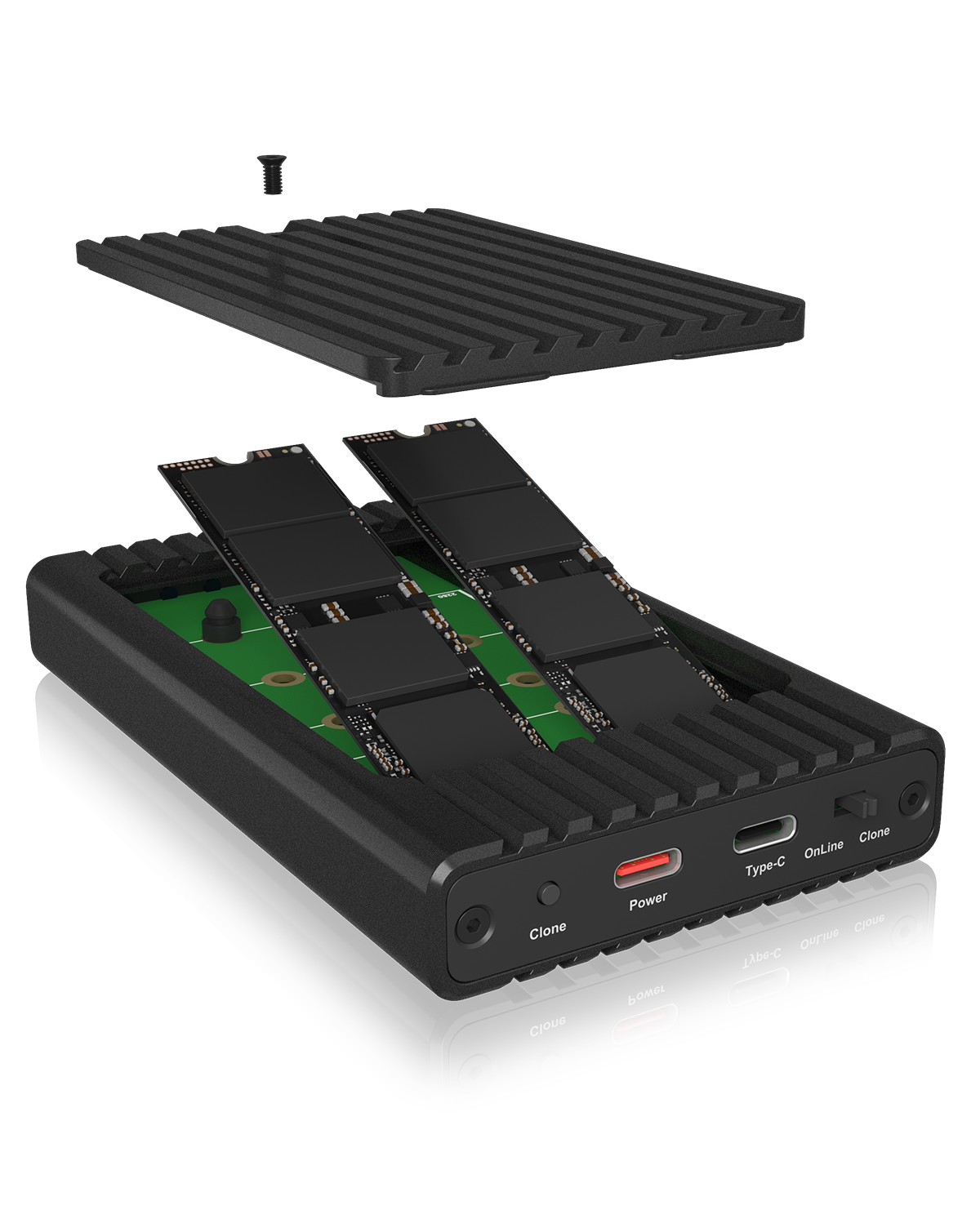 Docking stanica ICY BOX IB-2817MCL-C31 za 2 NVMe SSD-5