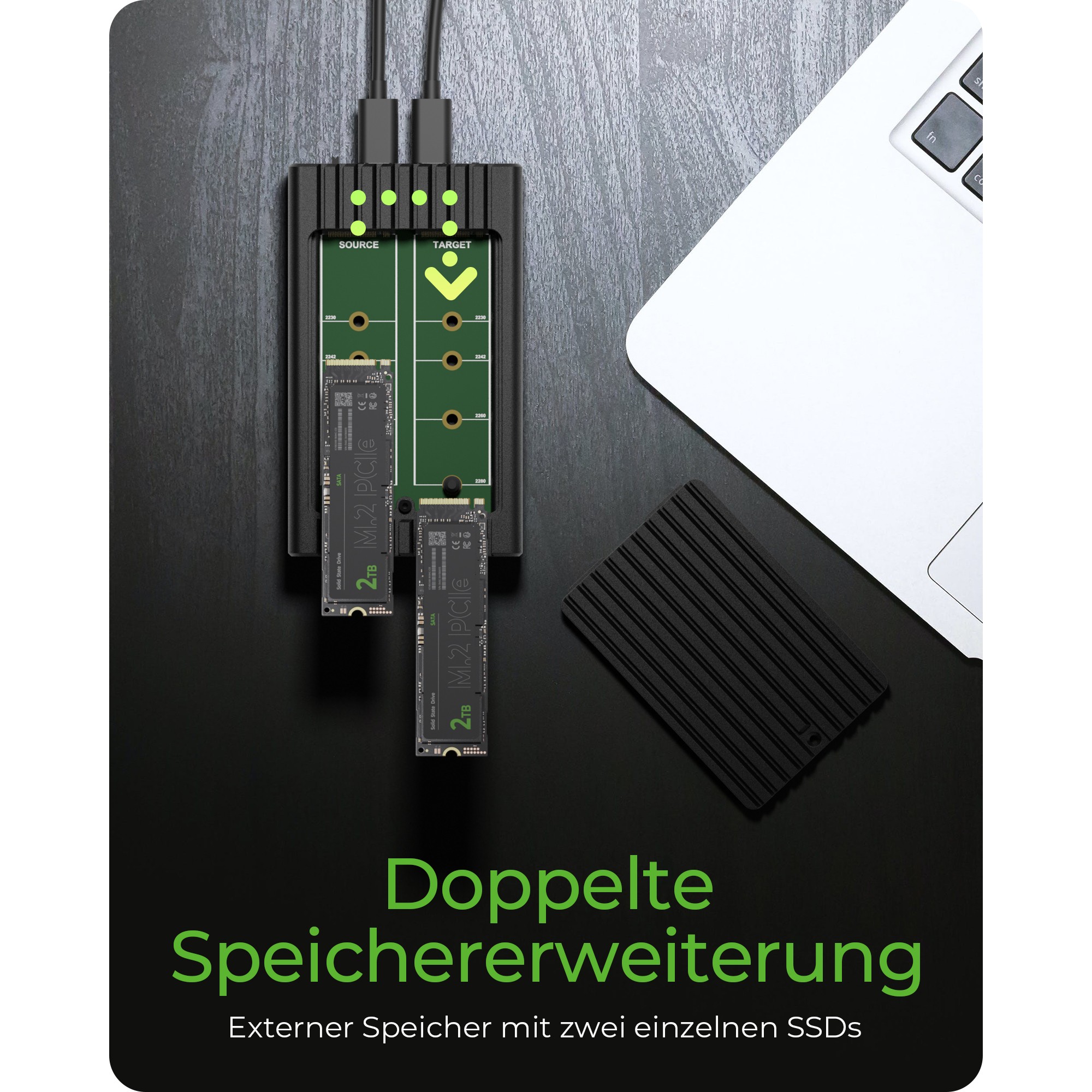 Docking stanica ICY BOX IB-2817MCL-C31 za 2 NVMe SSD-10