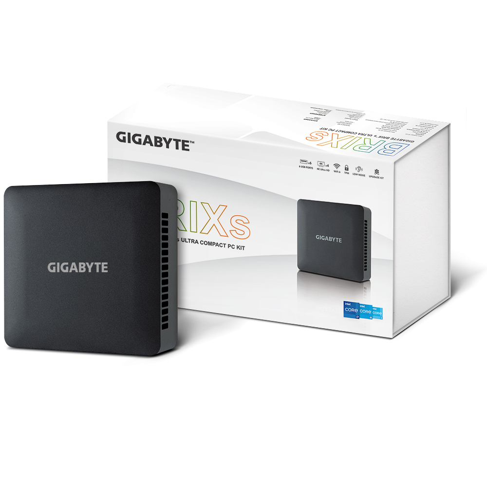 Mini-PC GIGABYTE BRIX NUC (i5 1335U, M.2 NVMe, 2.5 GbE, Wi-Fi 6 / BT5.2, USB3.2 Gen2)-0